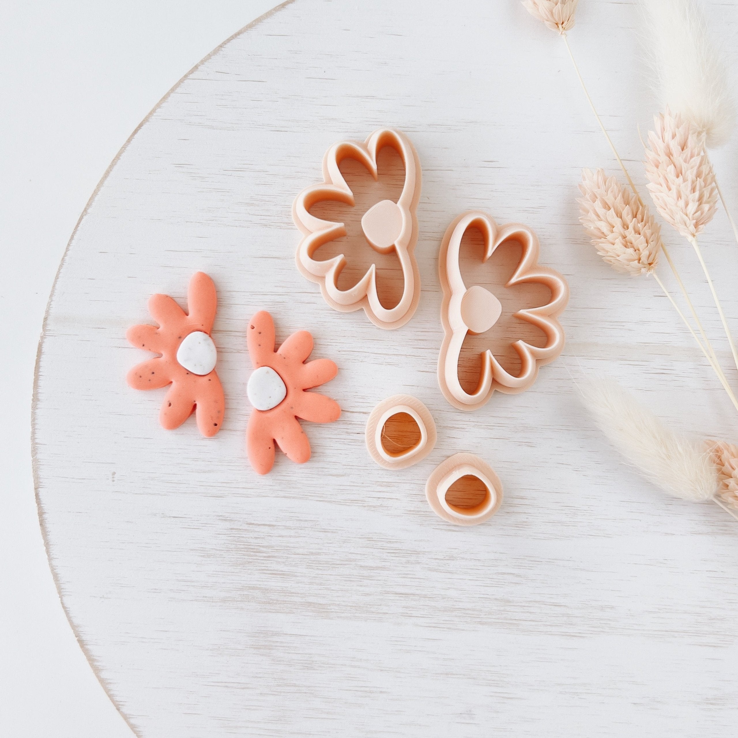 High quality polymer clay cutter creating clean sharp cuts for earrings and jewelry making