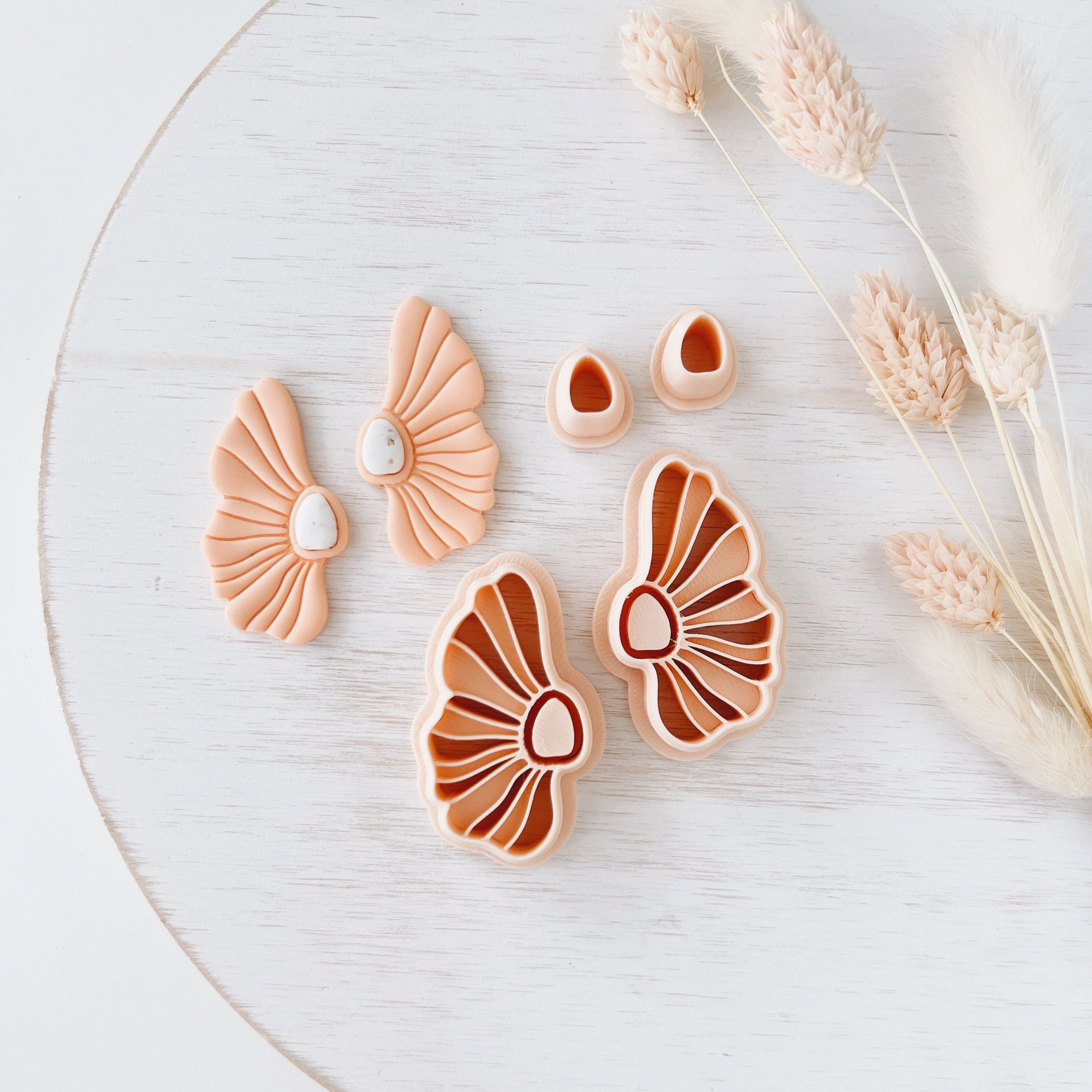 High quality polymer clay cutter creating clean sharp cuts for earrings and jewelry making