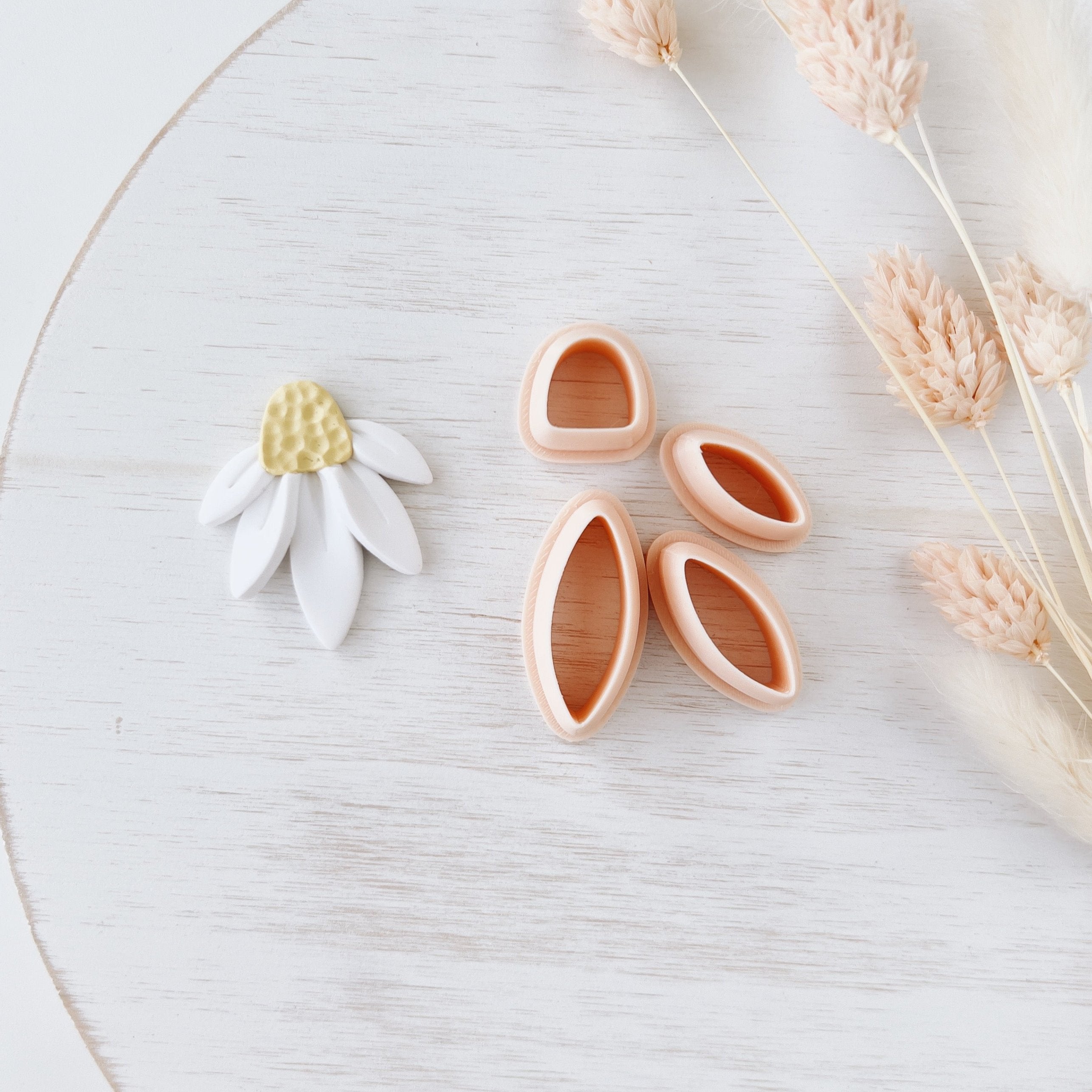 High quality polymer clay cutter creating clean sharp cuts for earrings and jewelry making