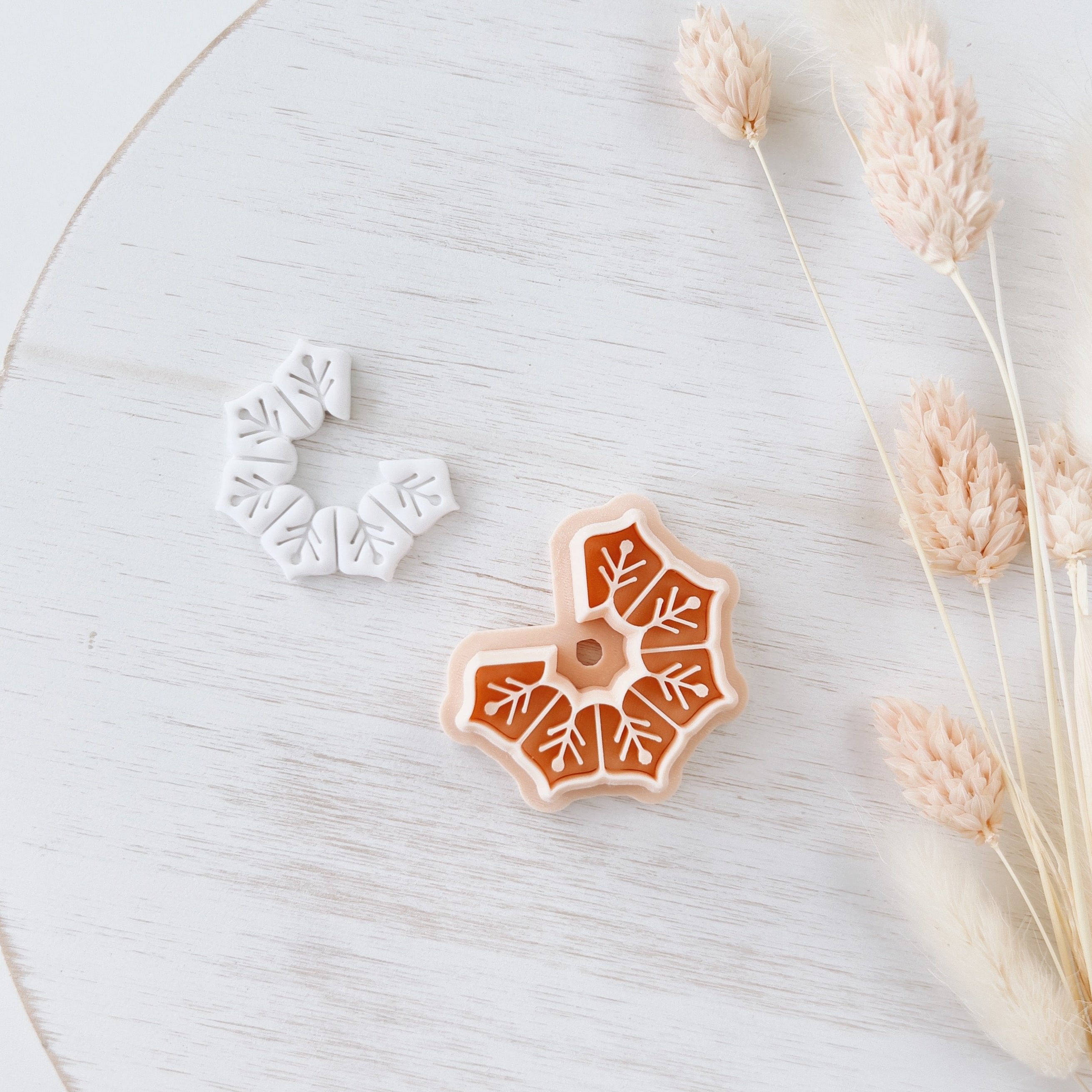 High quality polymer clay cutter creating clean sharp cuts for earrings and jewelry making