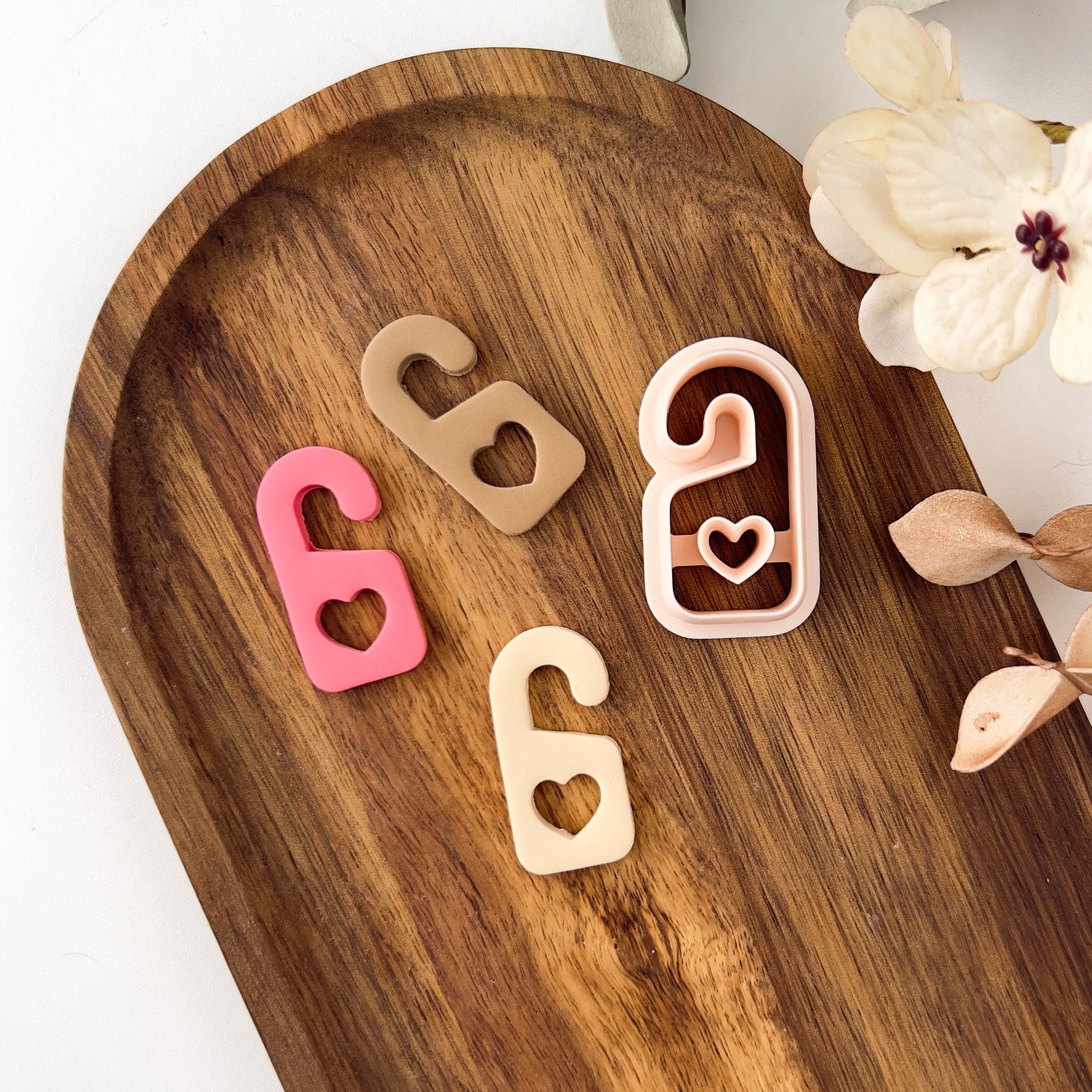High quality polymer clay cutter creating clean sharp cuts for earrings and jewelry making