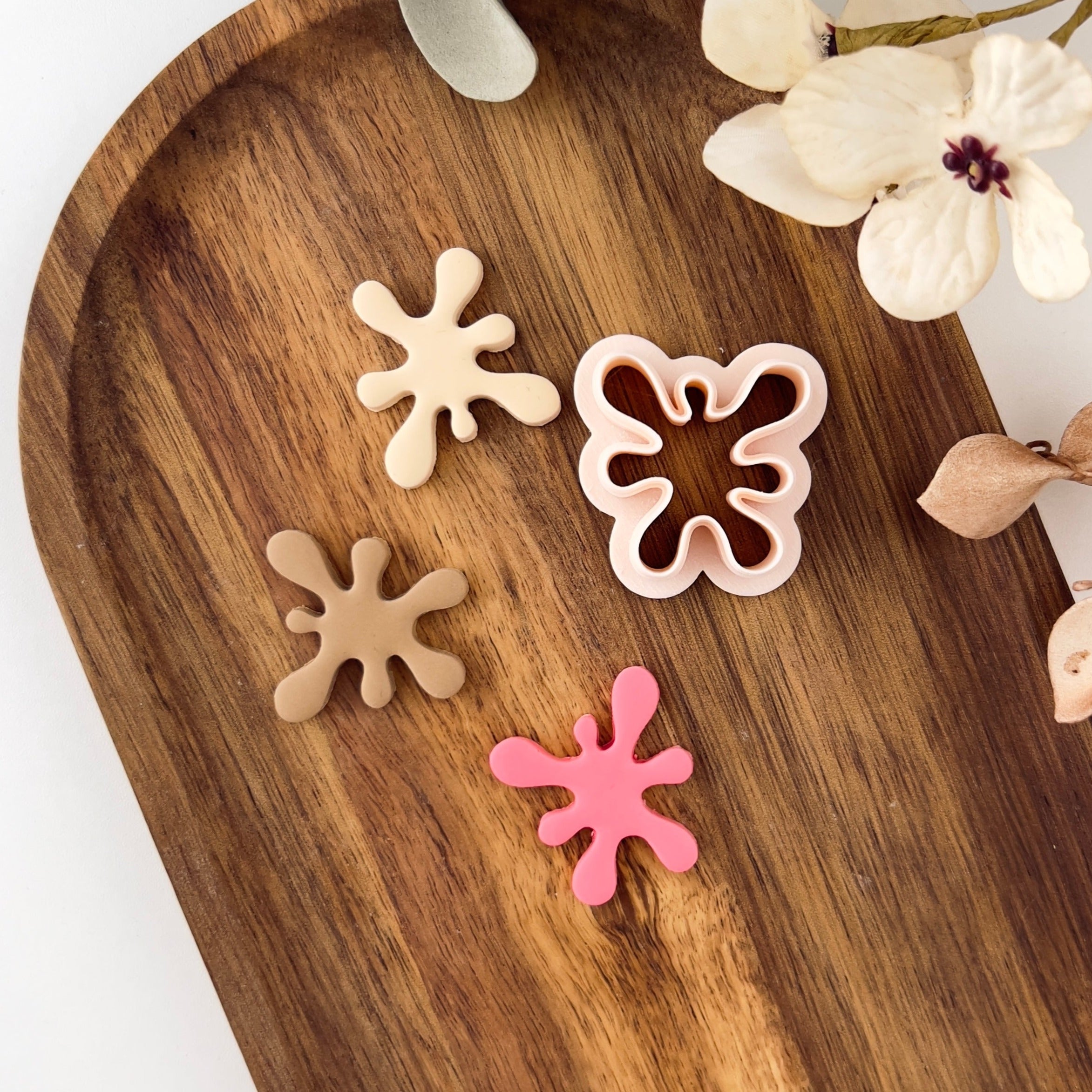 High quality polymer clay cutter creating clean sharp cuts for earrings and jewelry making