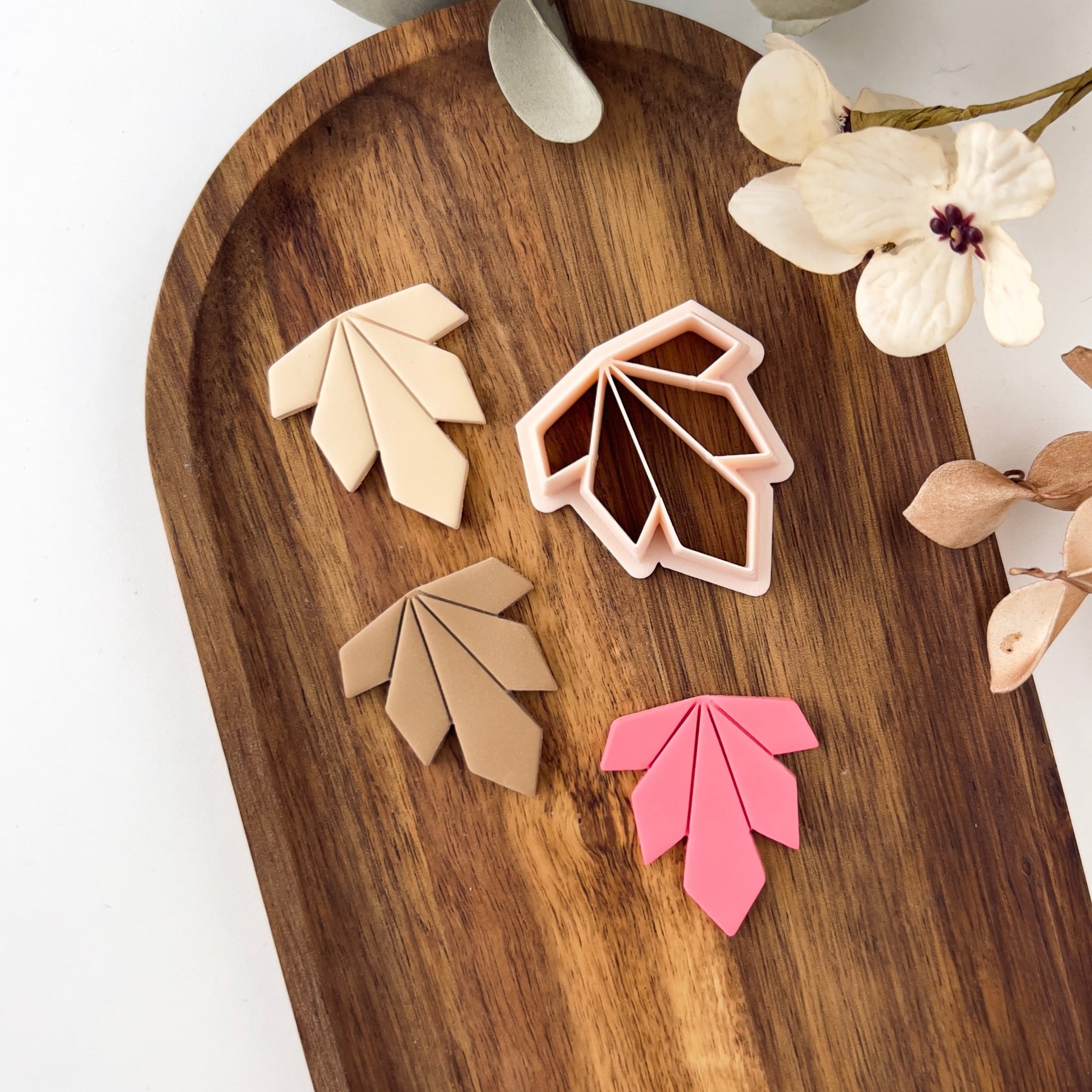 High quality polymer clay cutter creating clean sharp cuts for earrings and jewelry making