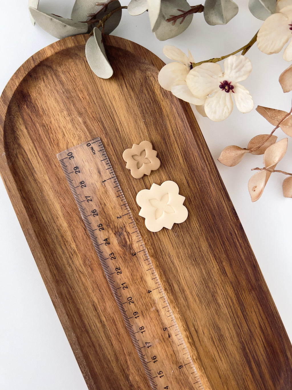 High quality polymer clay cutter creating clean sharp cuts for earrings and jewelry making