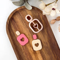 High quality polymer clay cutter creating clean sharp cuts for earrings and jewelry making