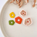 High quality polymer clay cutter creating clean sharp cuts for earrings and jewelry making