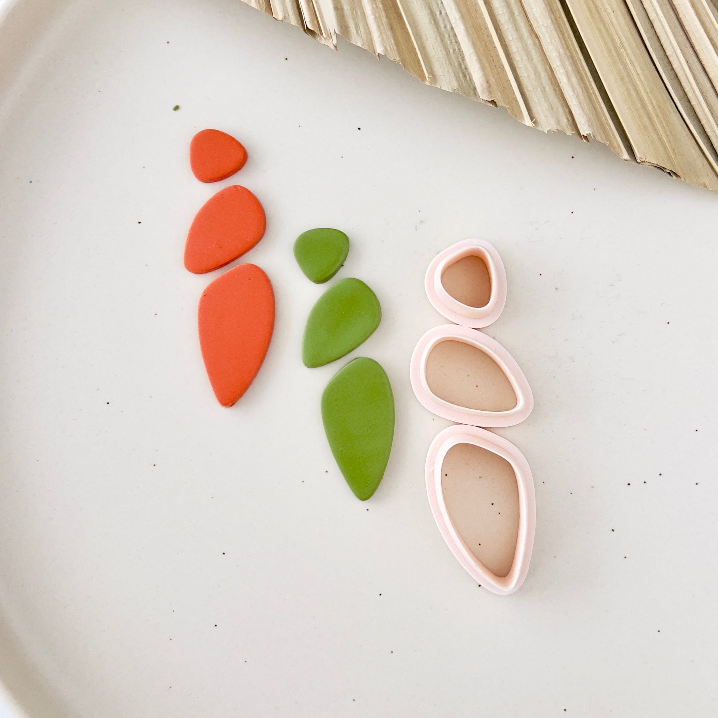High quality polymer clay cutter creating clean sharp cuts for earrings and jewelry making