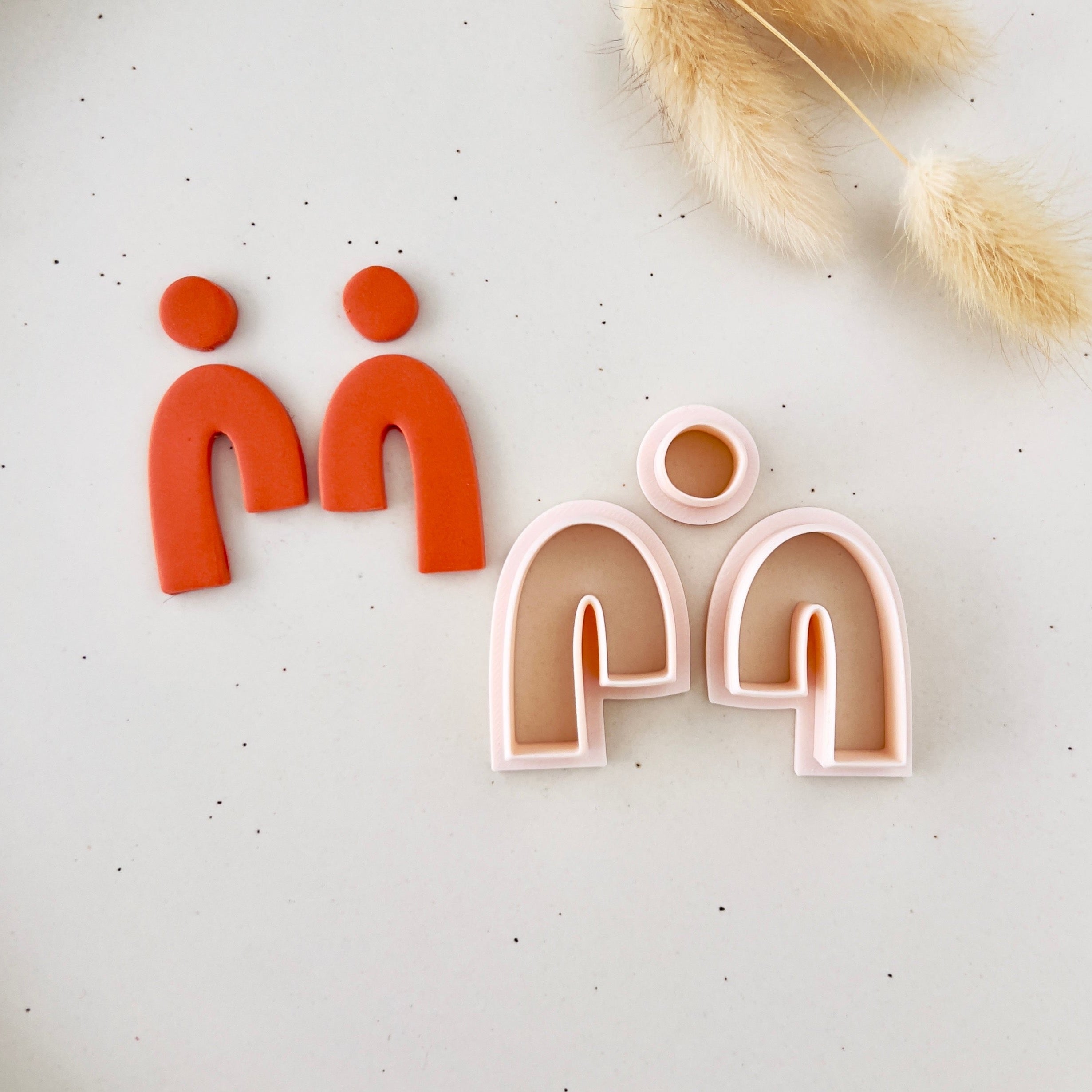 High quality polymer clay cutter creating clean sharp cuts for earrings and jewelry making