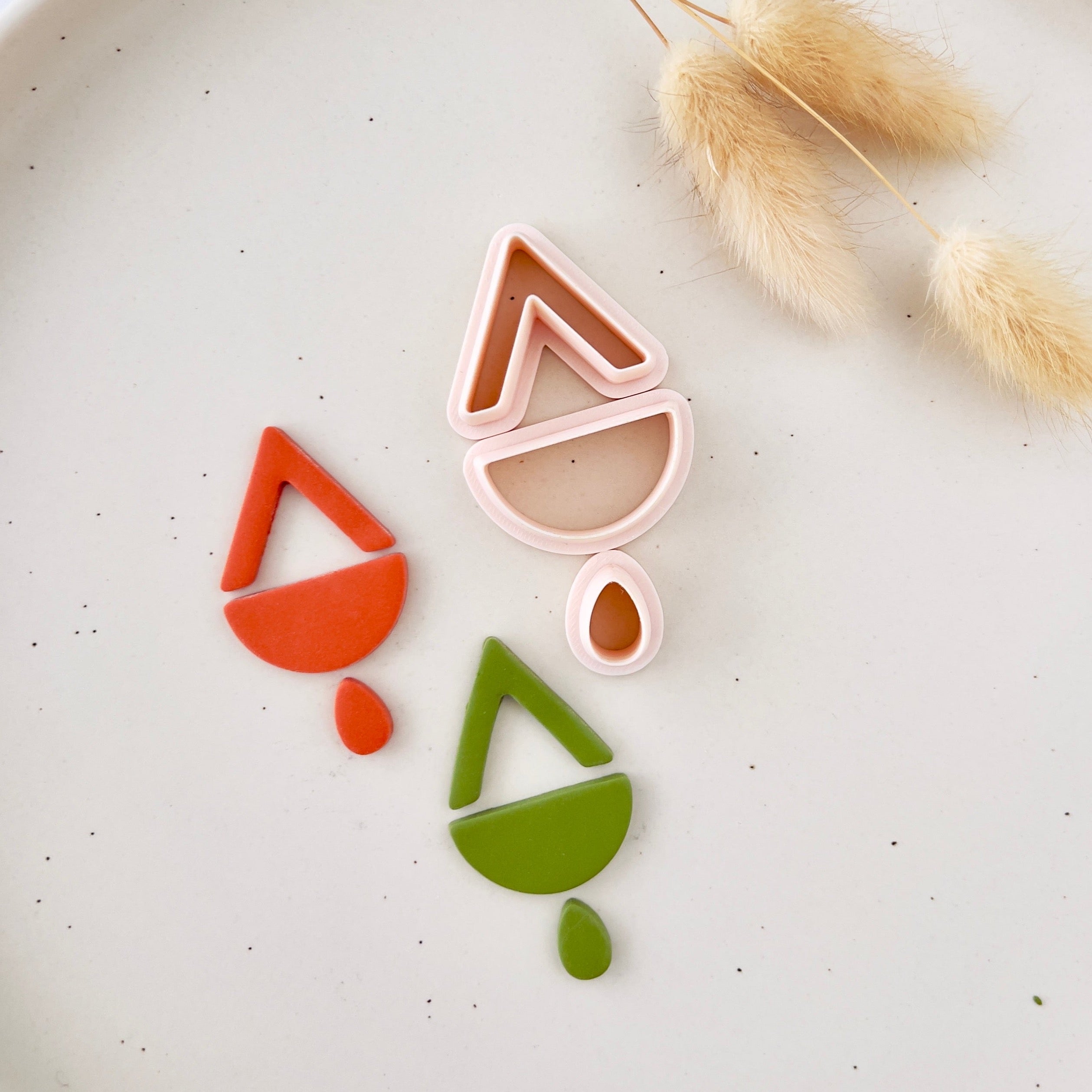 High quality polymer clay cutter creating clean sharp cuts for earrings and jewelry making