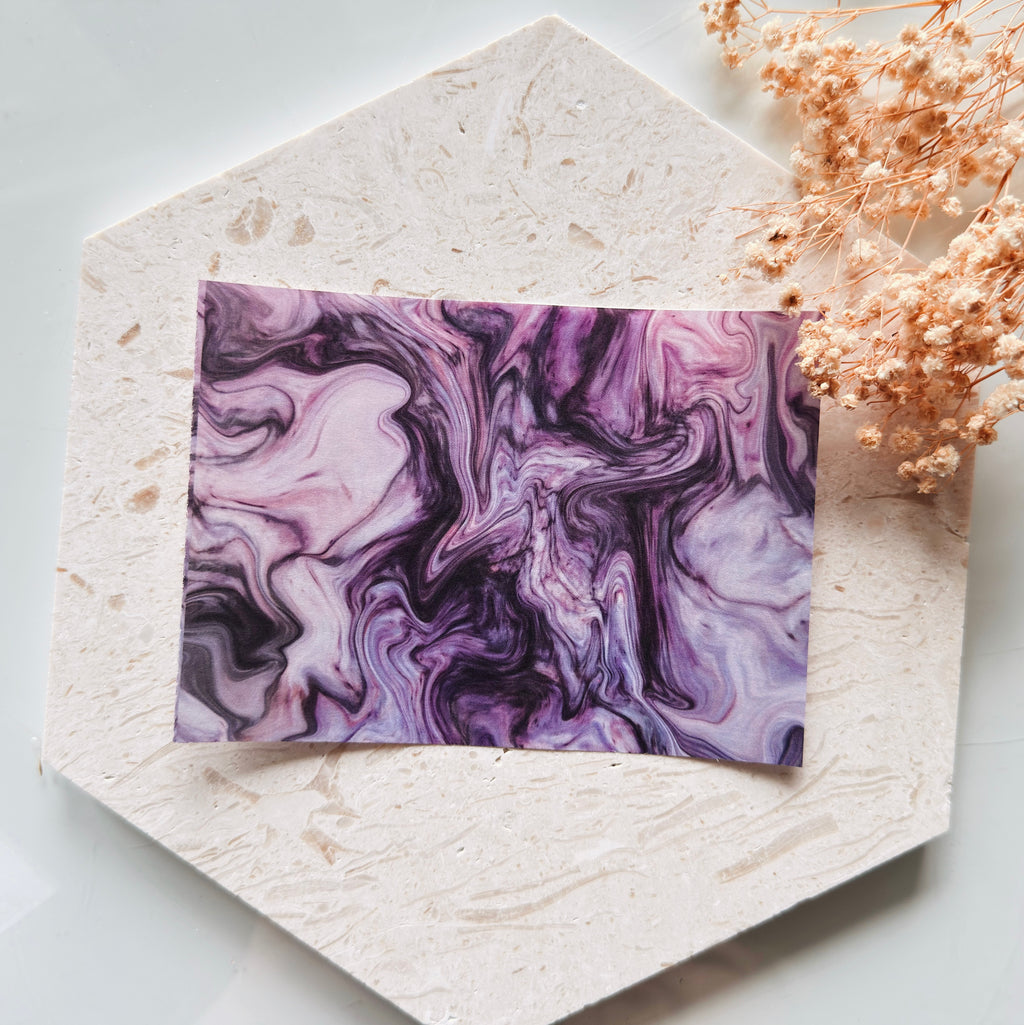 Papier transfert pour pâte polymère – Feuille hydrosoluble TP-455