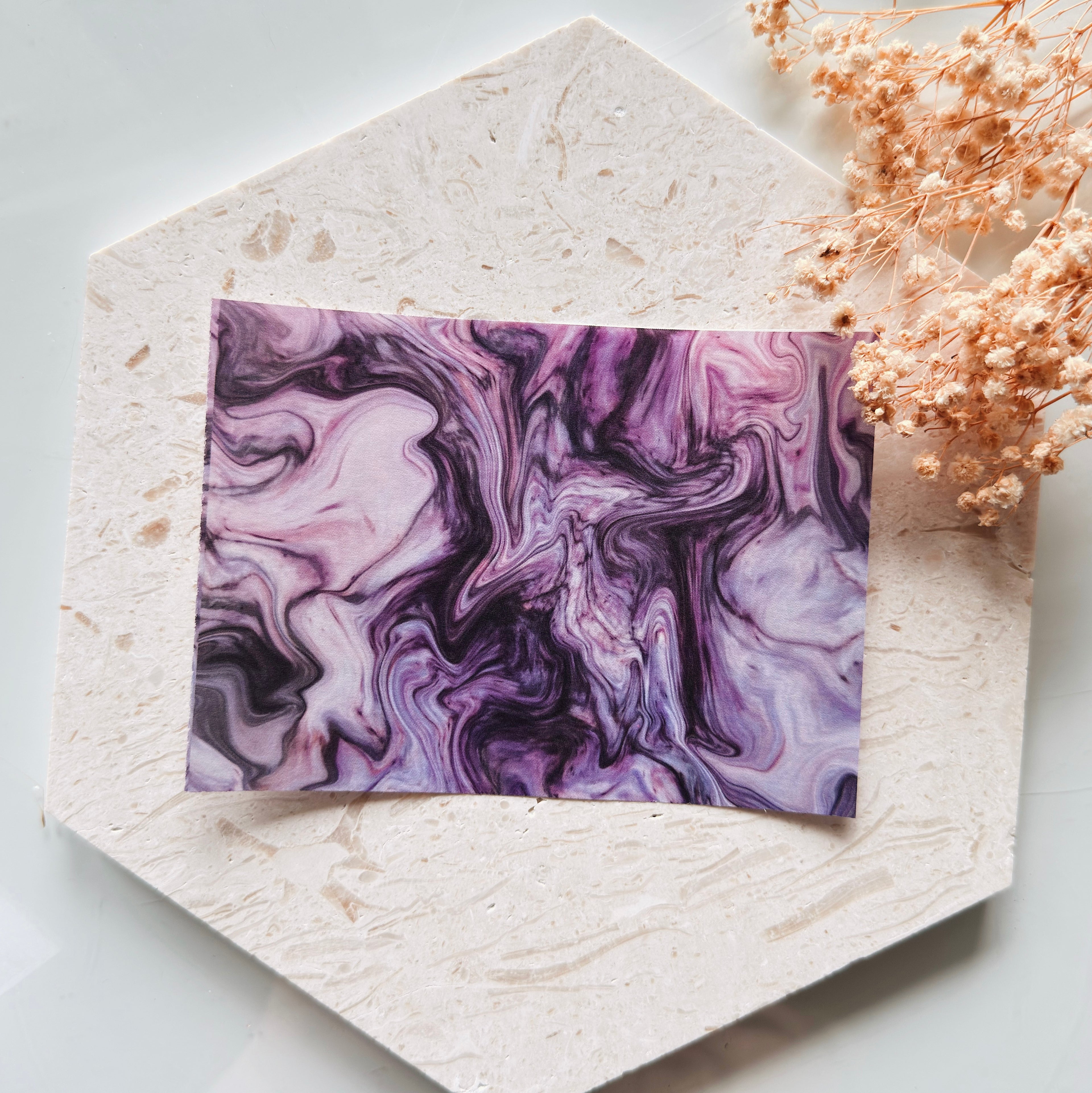 Papier transfert pour pâte polymère – Feuille hydrosoluble TP-455