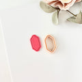 High quality polymer clay cutter creating clean sharp cuts for earrings and jewelry making
