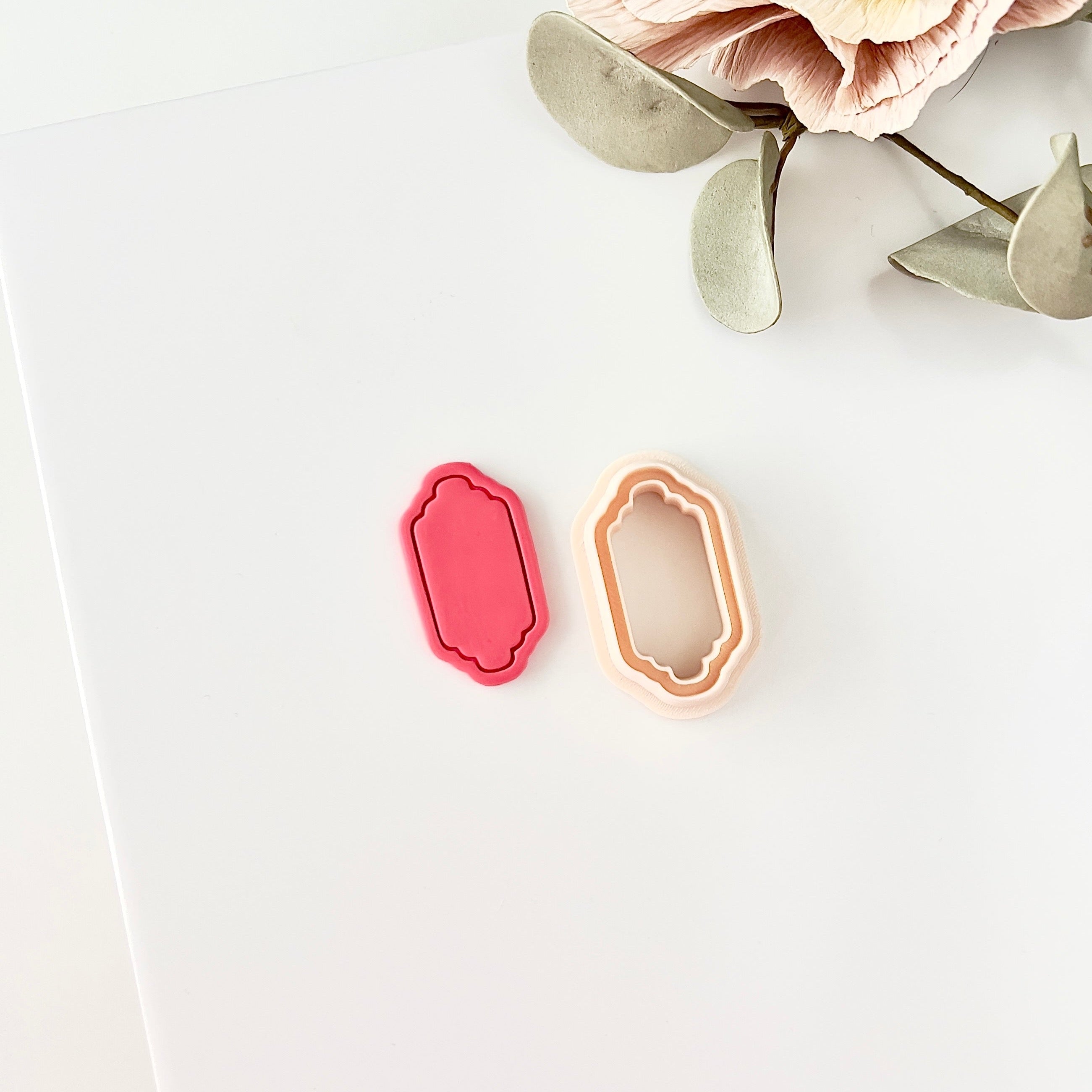 High quality polymer clay cutter creating clean sharp cuts for earrings and jewelry making