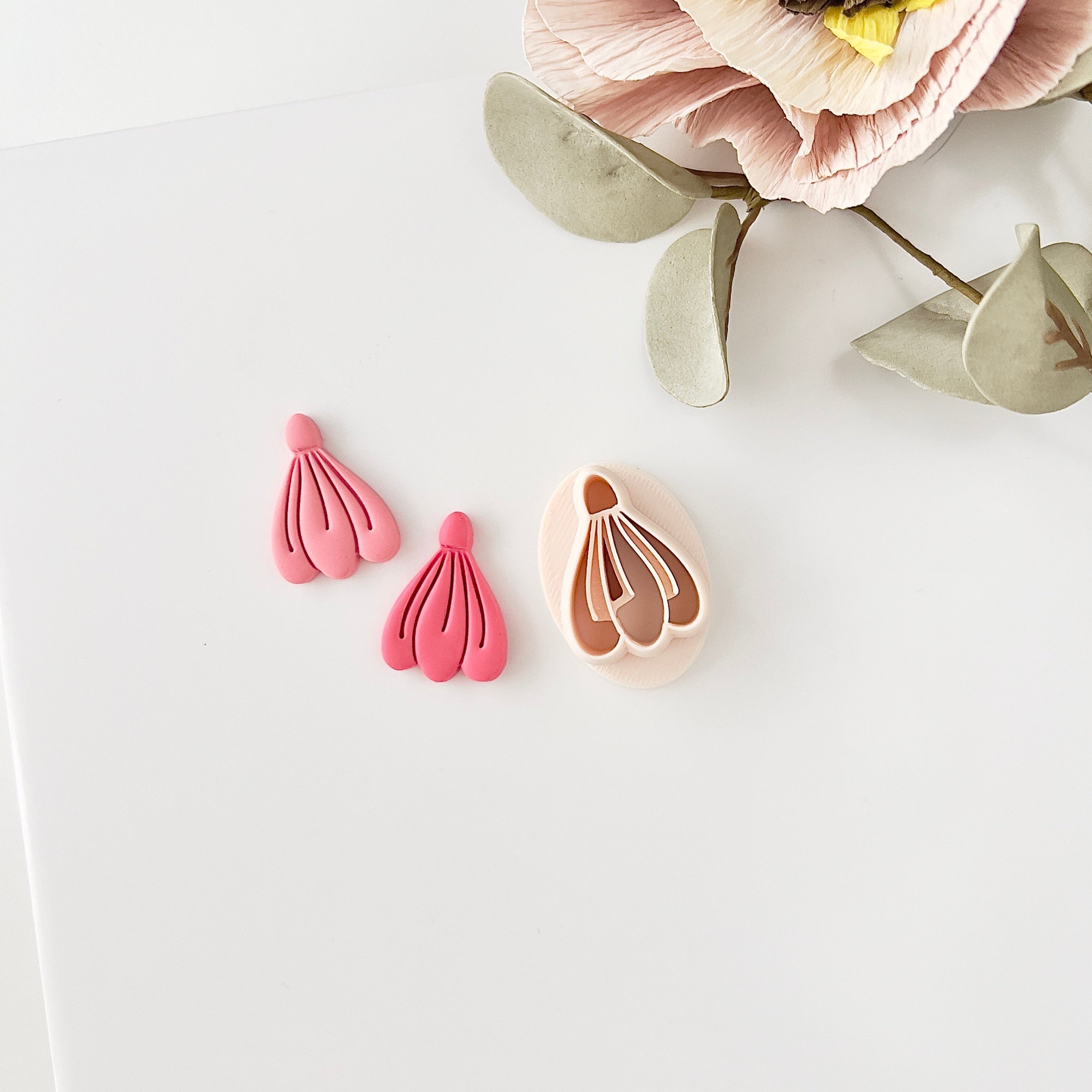 High quality polymer clay cutter creating clean sharp cuts for earrings and jewelry making