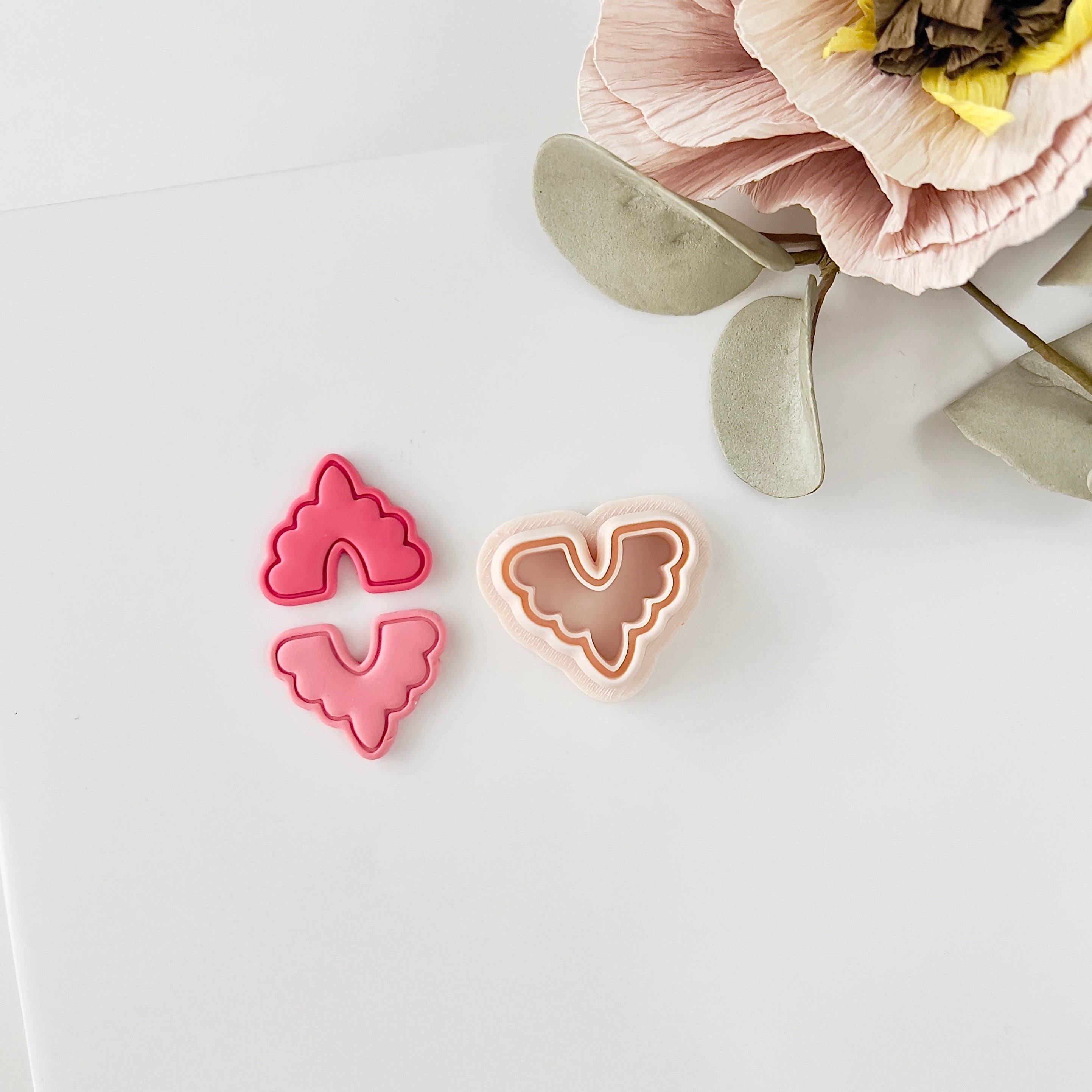 High quality polymer clay cutter creating clean sharp cuts for earrings and jewelry making