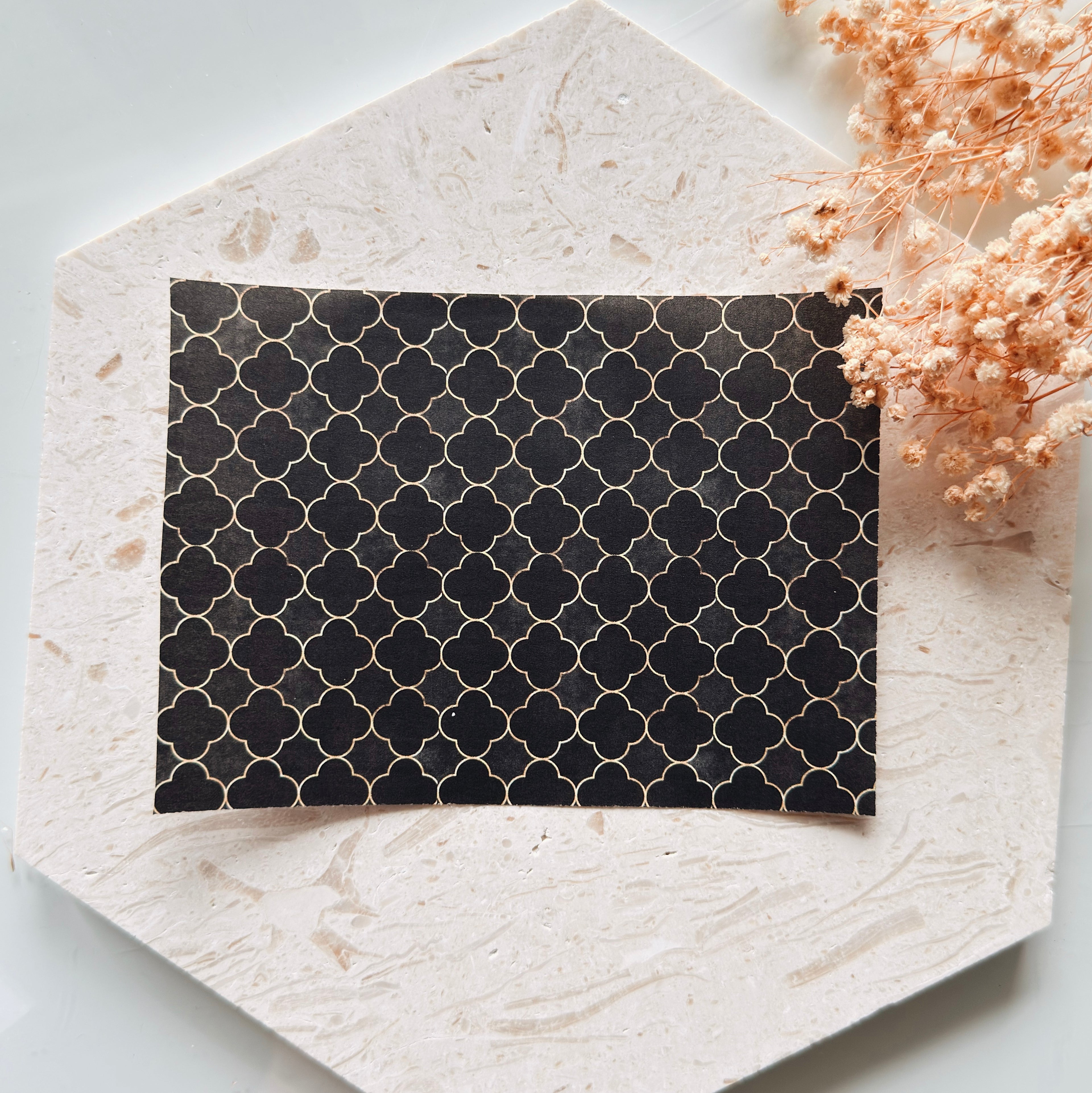 Papier transfert pour pâte polymère – Feuille hydrosoluble TP-455