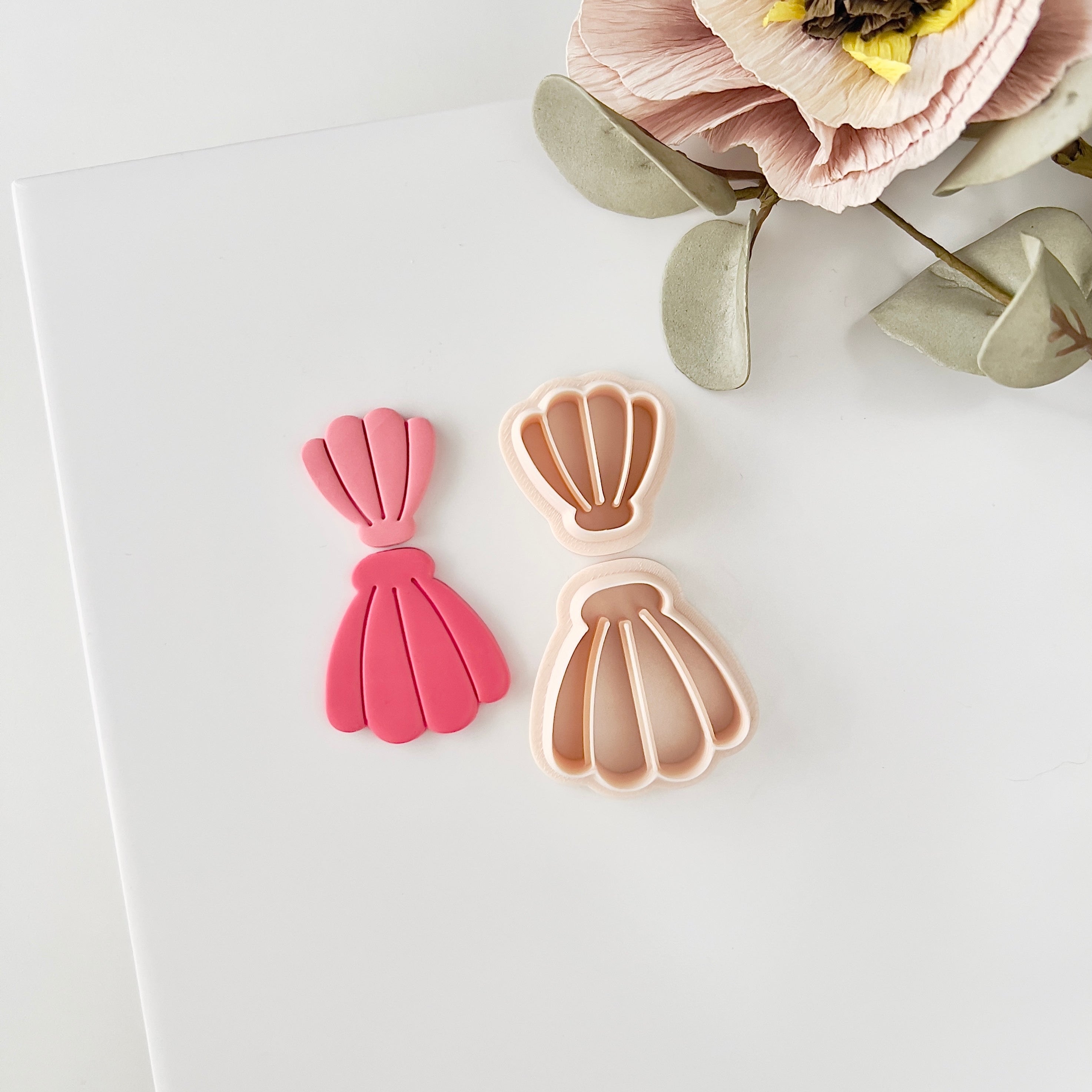 High quality polymer clay cutter creating clean sharp cuts for earrings and jewelry making