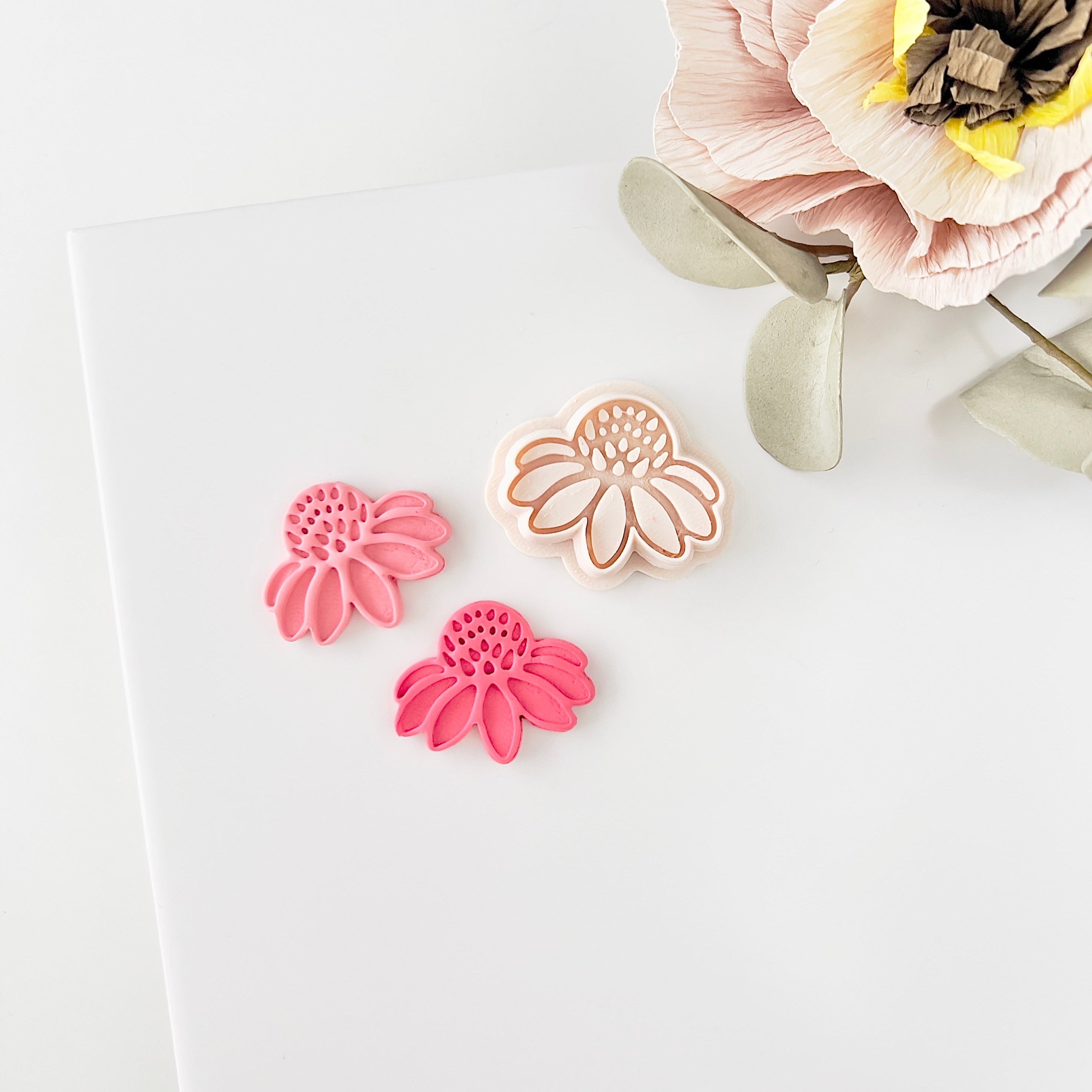High quality polymer clay cutter creating clean sharp cuts for earrings and jewelry making