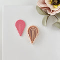 High quality polymer clay cutter creating clean sharp cuts for earrings and jewelry making