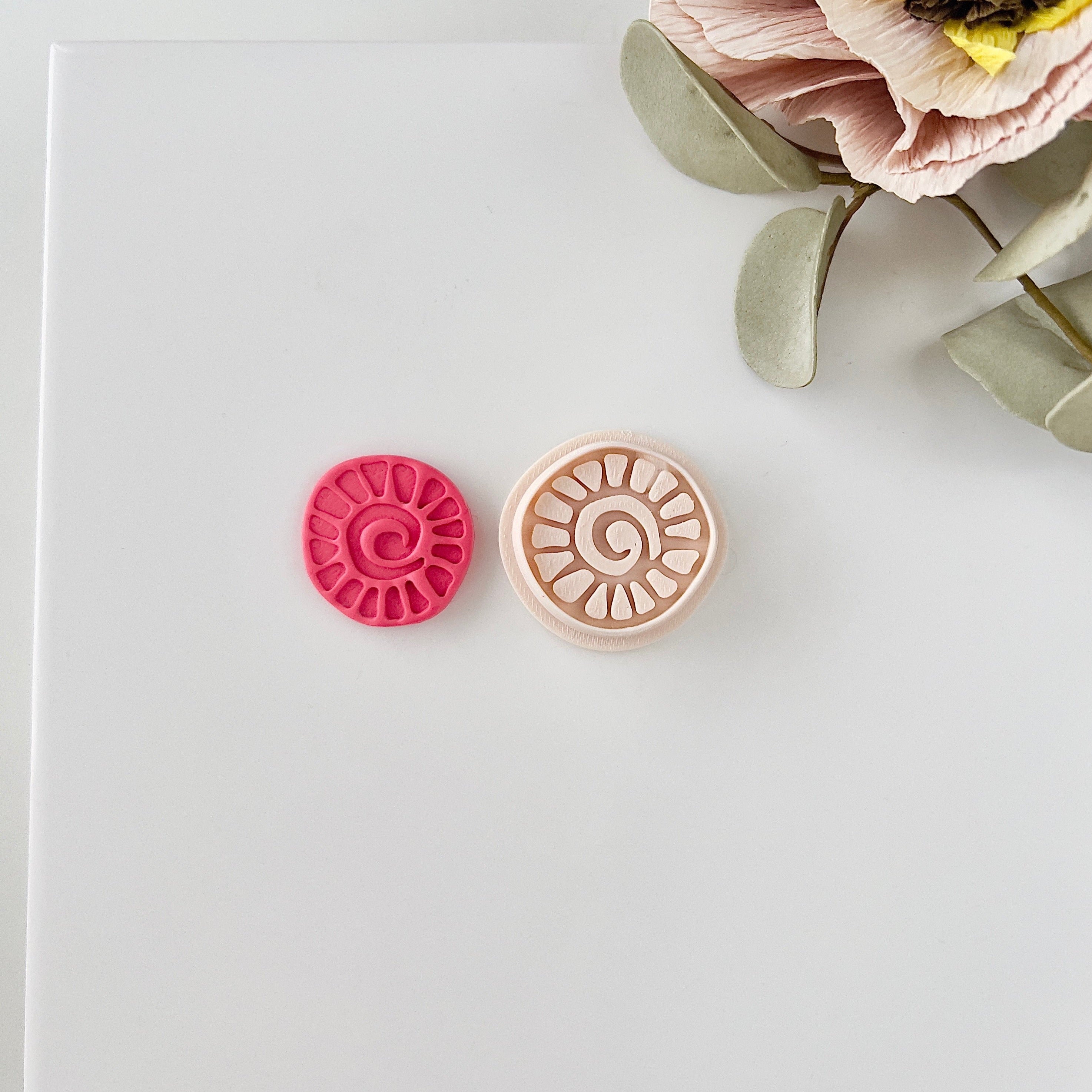 High quality polymer clay cutter creating clean sharp cuts for earrings and jewelry making