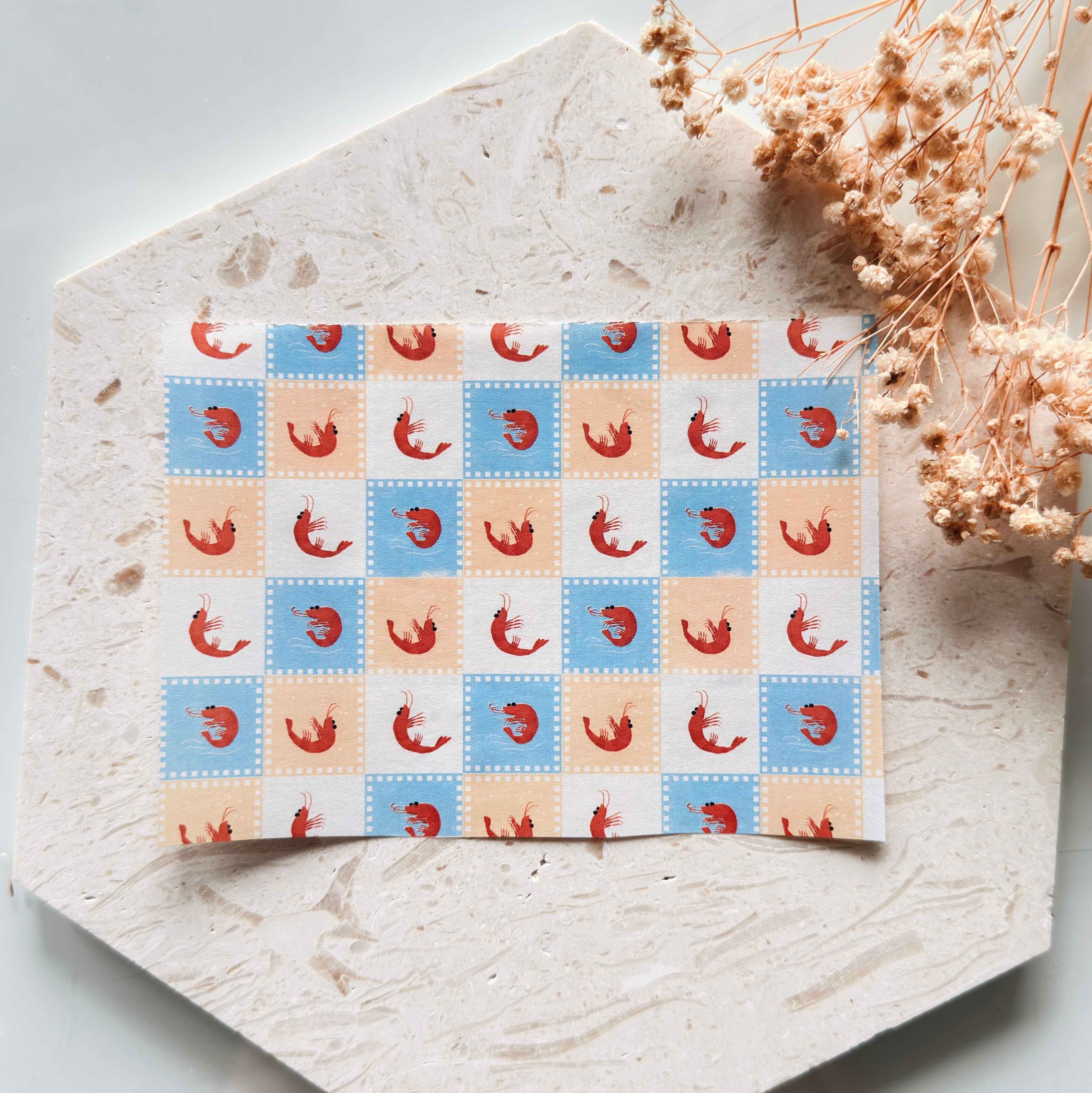 Polymer Clay Transfer Paper – Shrimp Checker Pattern for Earrings & Jewelry Making – TP-600