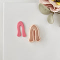 High quality polymer clay cutter creating clean sharp cuts for earrings and jewelry making