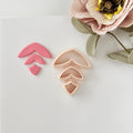 High quality polymer clay cutter creating clean sharp cuts for earrings and jewelry making
