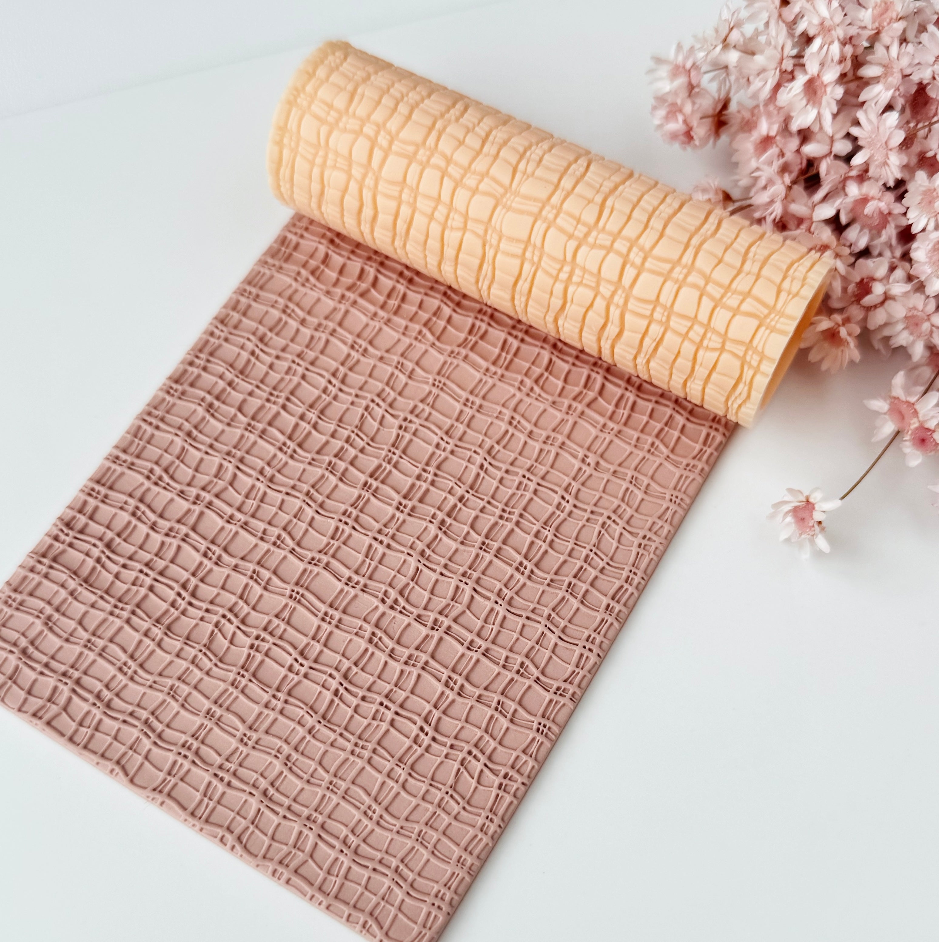 polymer clay texture roller abstract geometric pattern