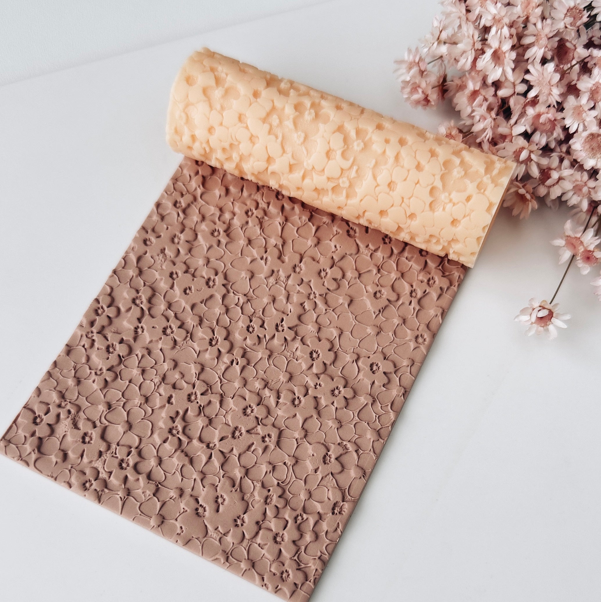 polymer clay texture roller abstract geometric pattern