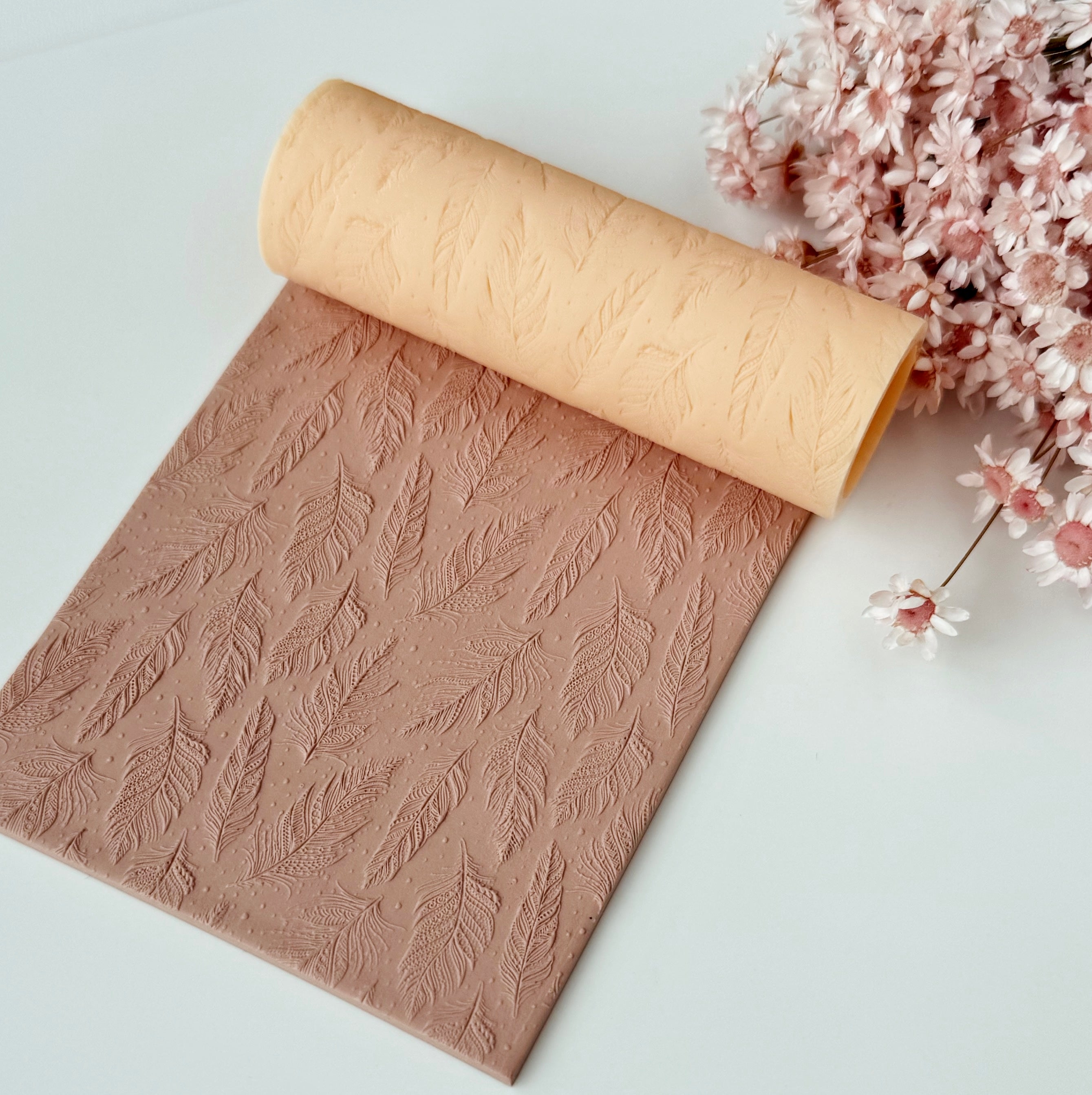 polymer clay texture roller abstract geometric pattern