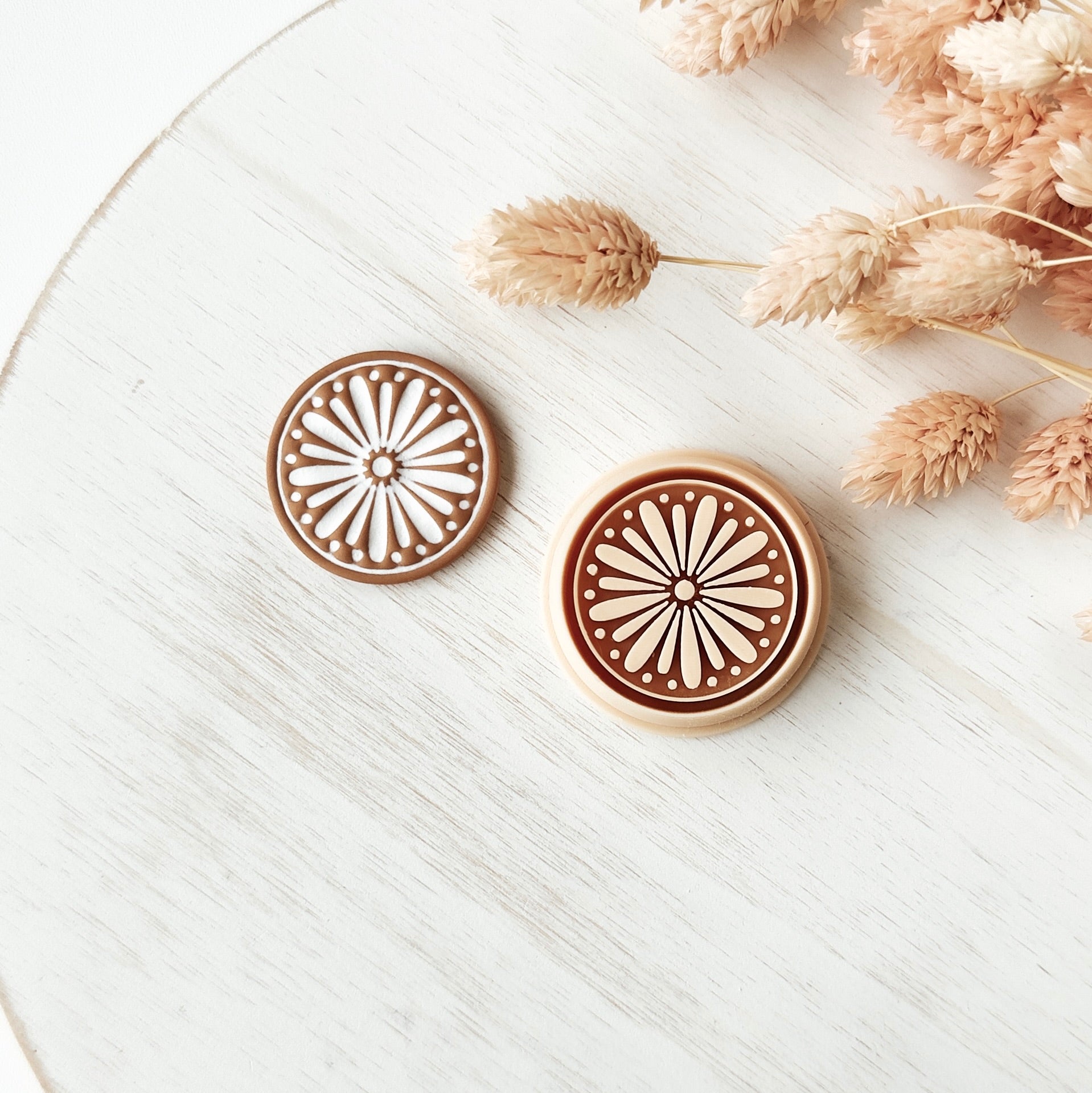 High quality polymer clay cutter creating clean sharp cuts for earrings and jewelry making