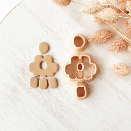 High quality polymer clay cutter creating clean sharp cuts for earrings and jewelry making