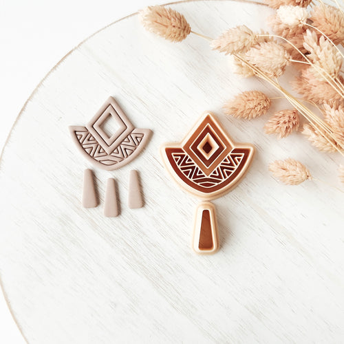 High quality polymer clay cutter creating clean sharp cuts for earrings and jewelry making