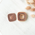 High quality polymer clay cutter creating clean sharp cuts for earrings and jewelry making