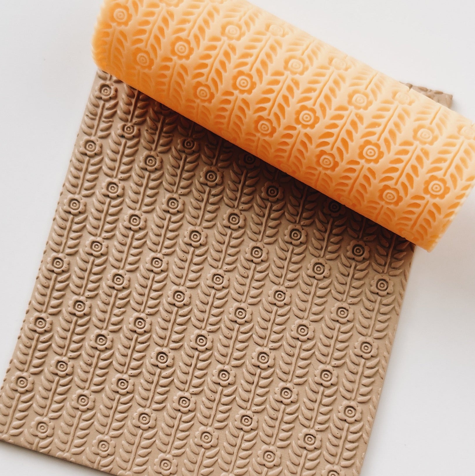 polymer clay texture roller abstract geometric pattern