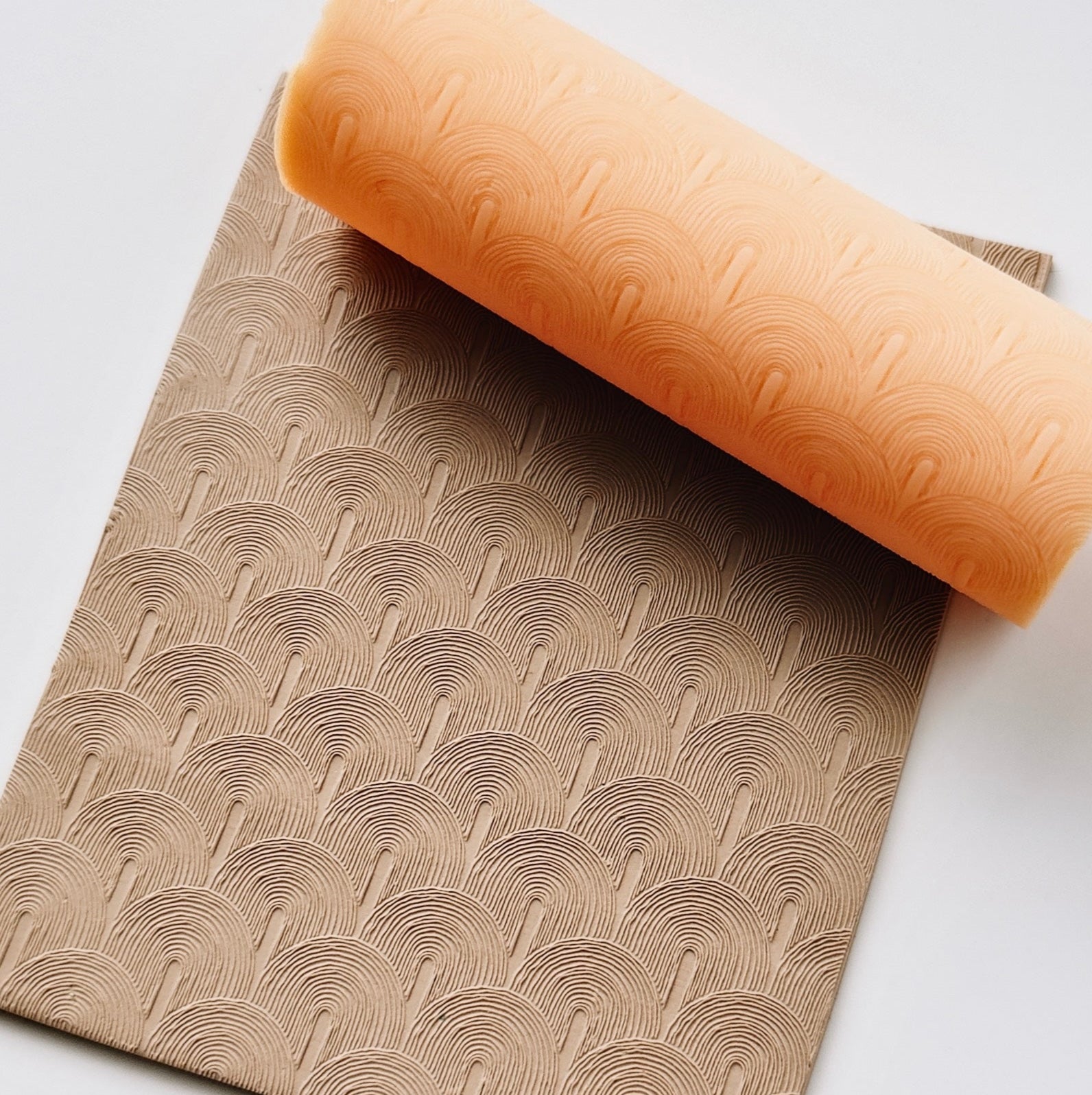 polymer clay texture roller abstract geometric pattern