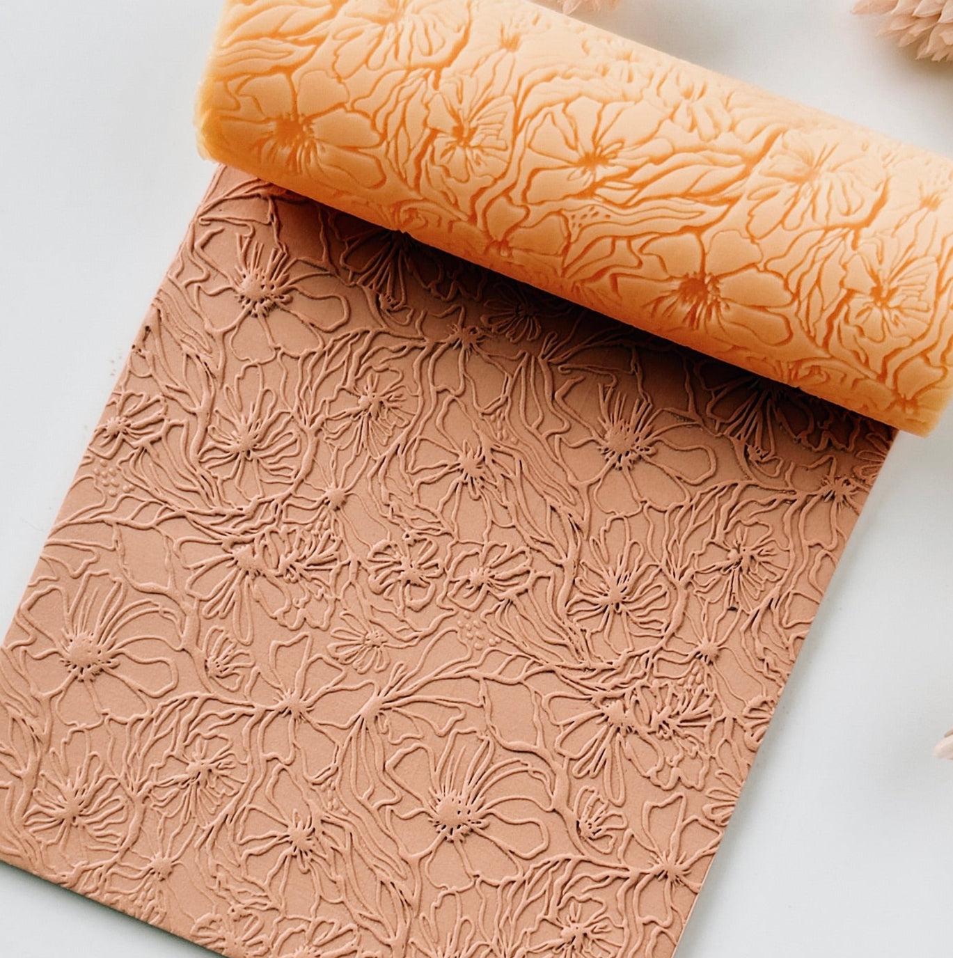 polymer clay texture roller abstract geometric pattern