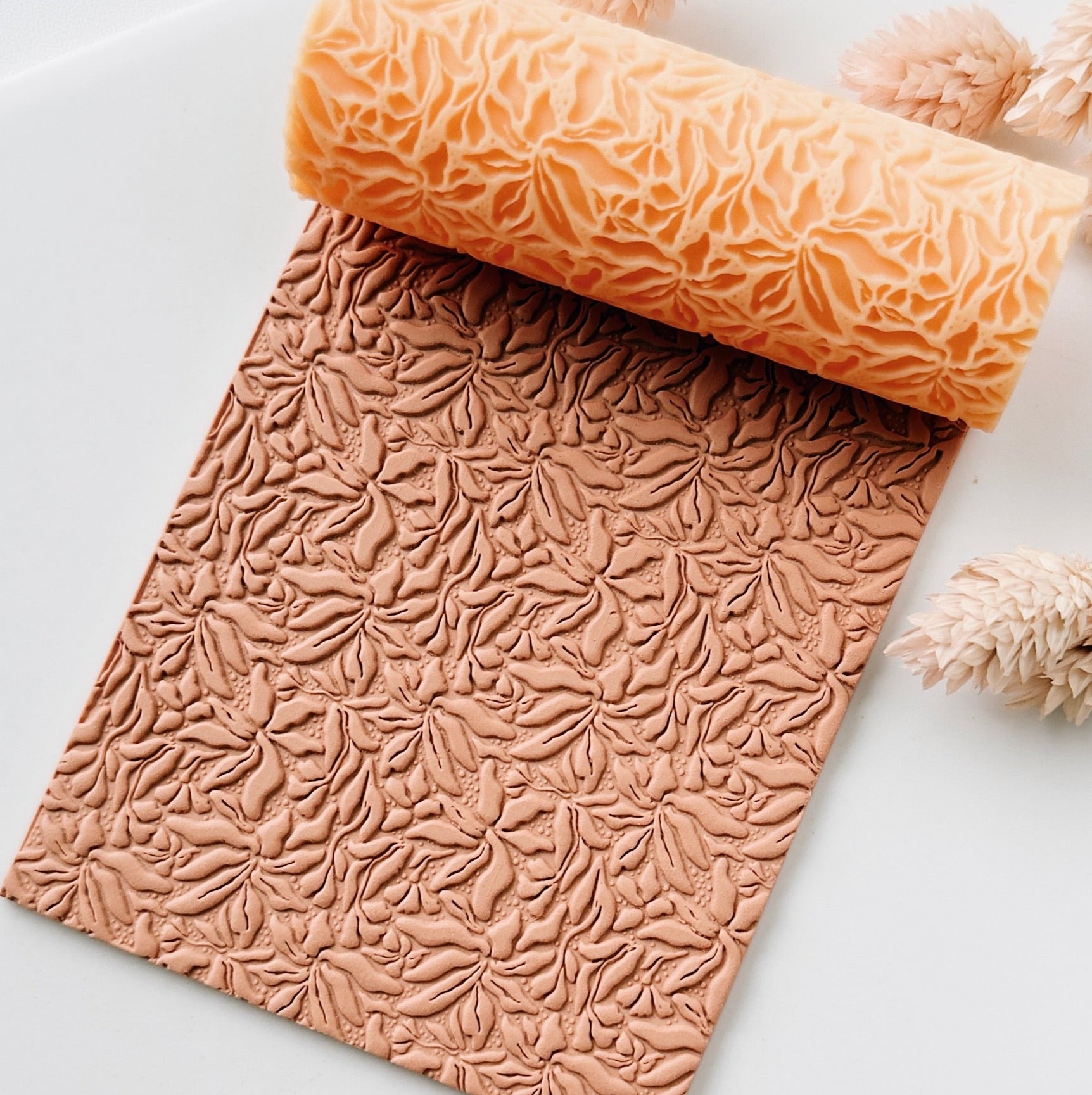 polymer clay texture roller abstract geometric pattern