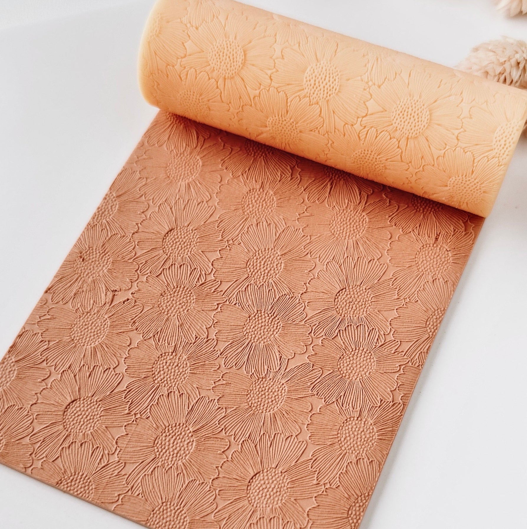 polymer clay texture roller abstract geometric pattern