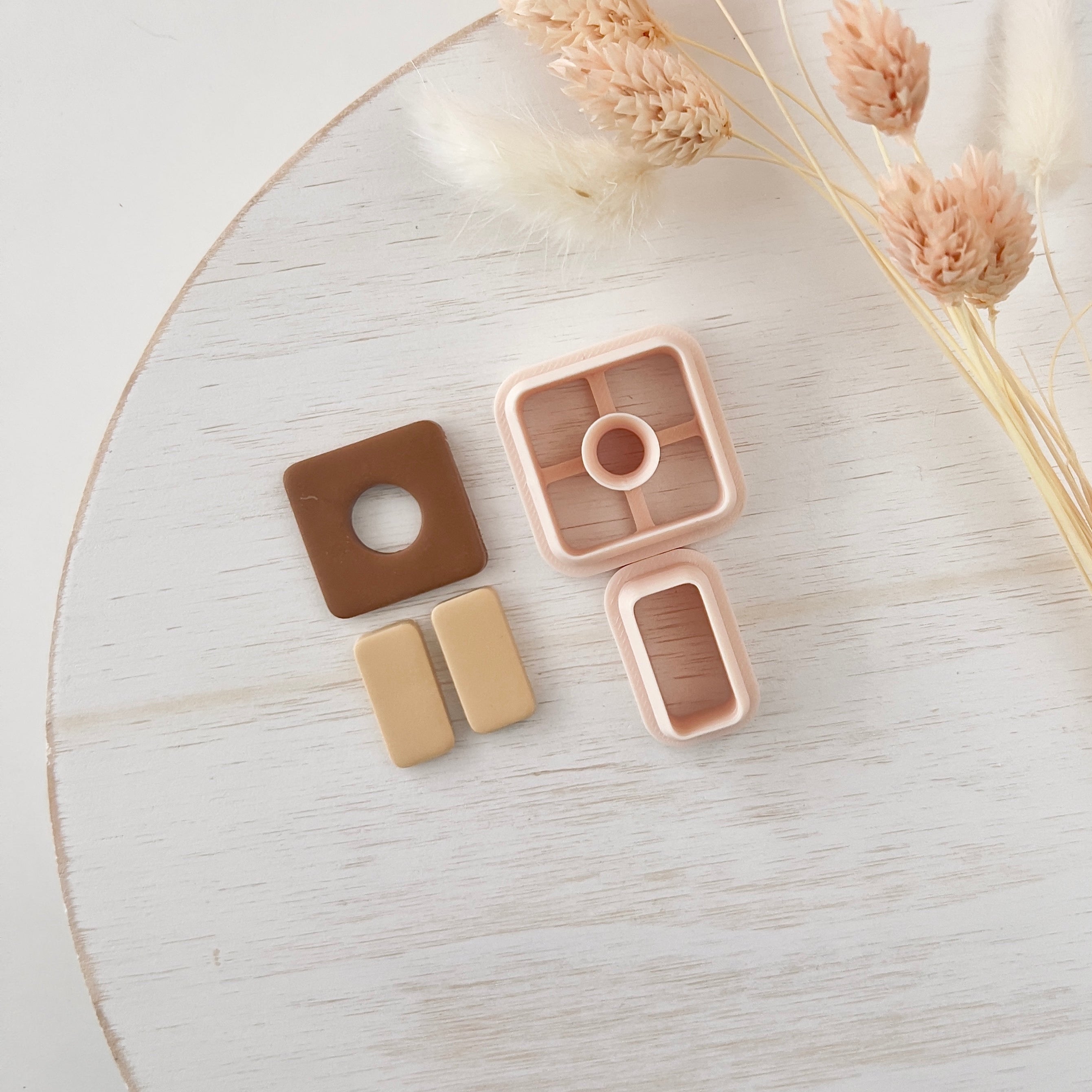 High quality polymer clay cutter creating clean sharp cuts for earrings and jewelry making