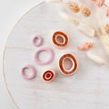 High quality polymer clay cutter creating clean sharp cuts for earrings and jewelry making