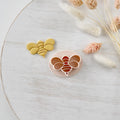 High quality polymer clay cutter creating clean sharp cuts for earrings and jewelry making