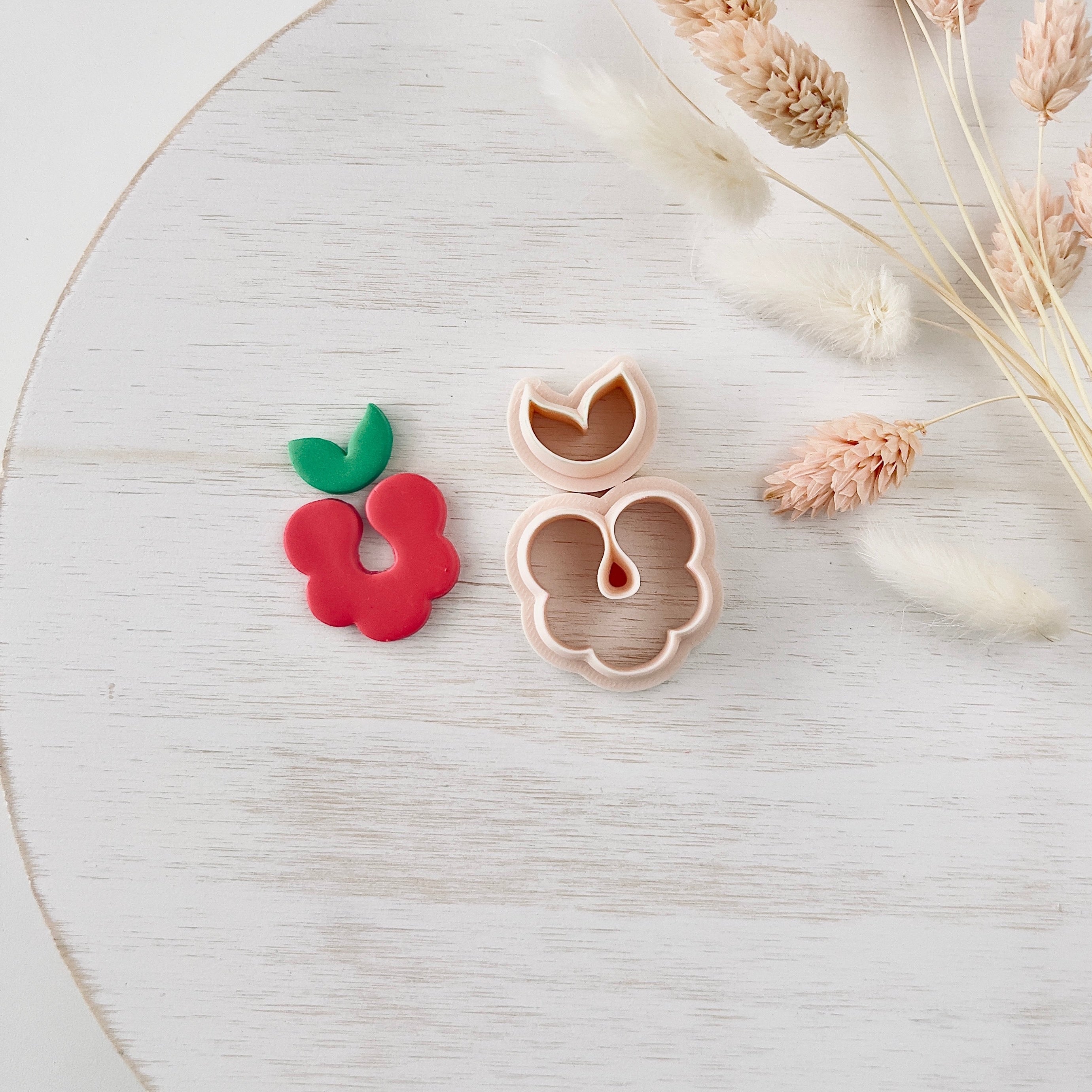 High quality polymer clay cutter creating clean sharp cuts for earrings and jewelry making