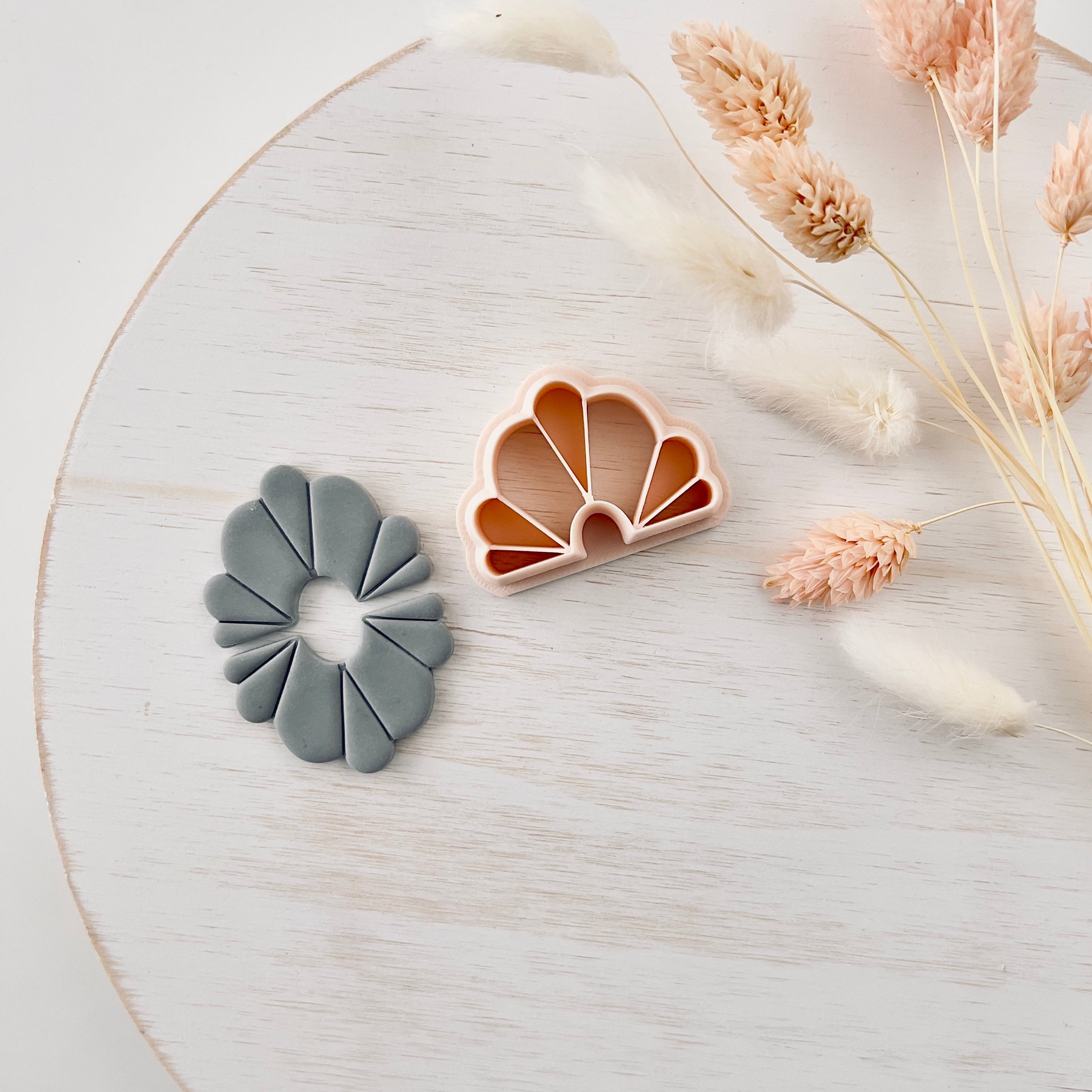 High quality polymer clay cutter creating clean sharp cuts for earrings and jewelry making