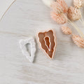 High quality polymer clay cutter creating clean sharp cuts for earrings and jewelry making