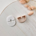 High quality polymer clay cutter creating clean sharp cuts for earrings and jewelry making