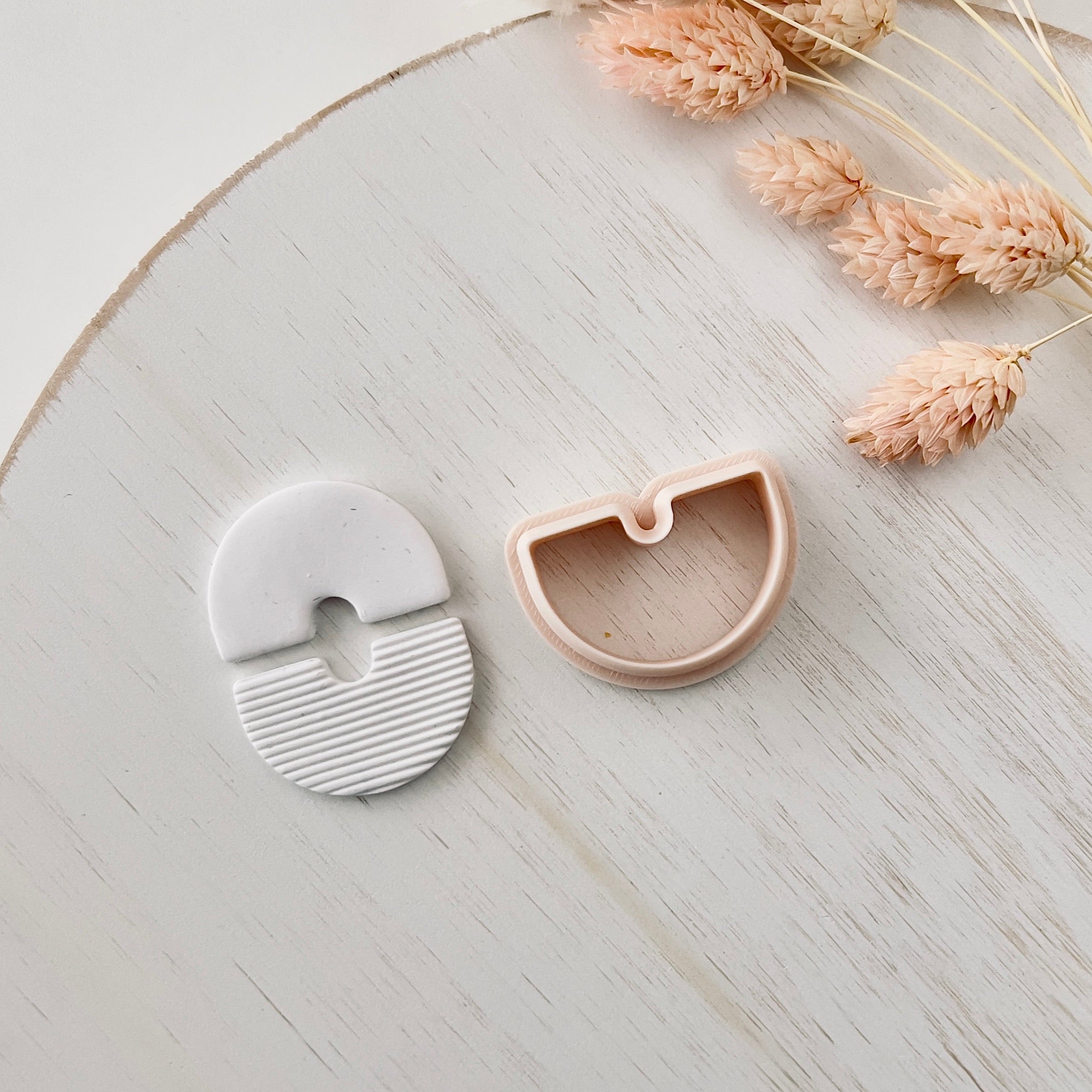 High quality polymer clay cutter creating clean sharp cuts for earrings and jewelry making