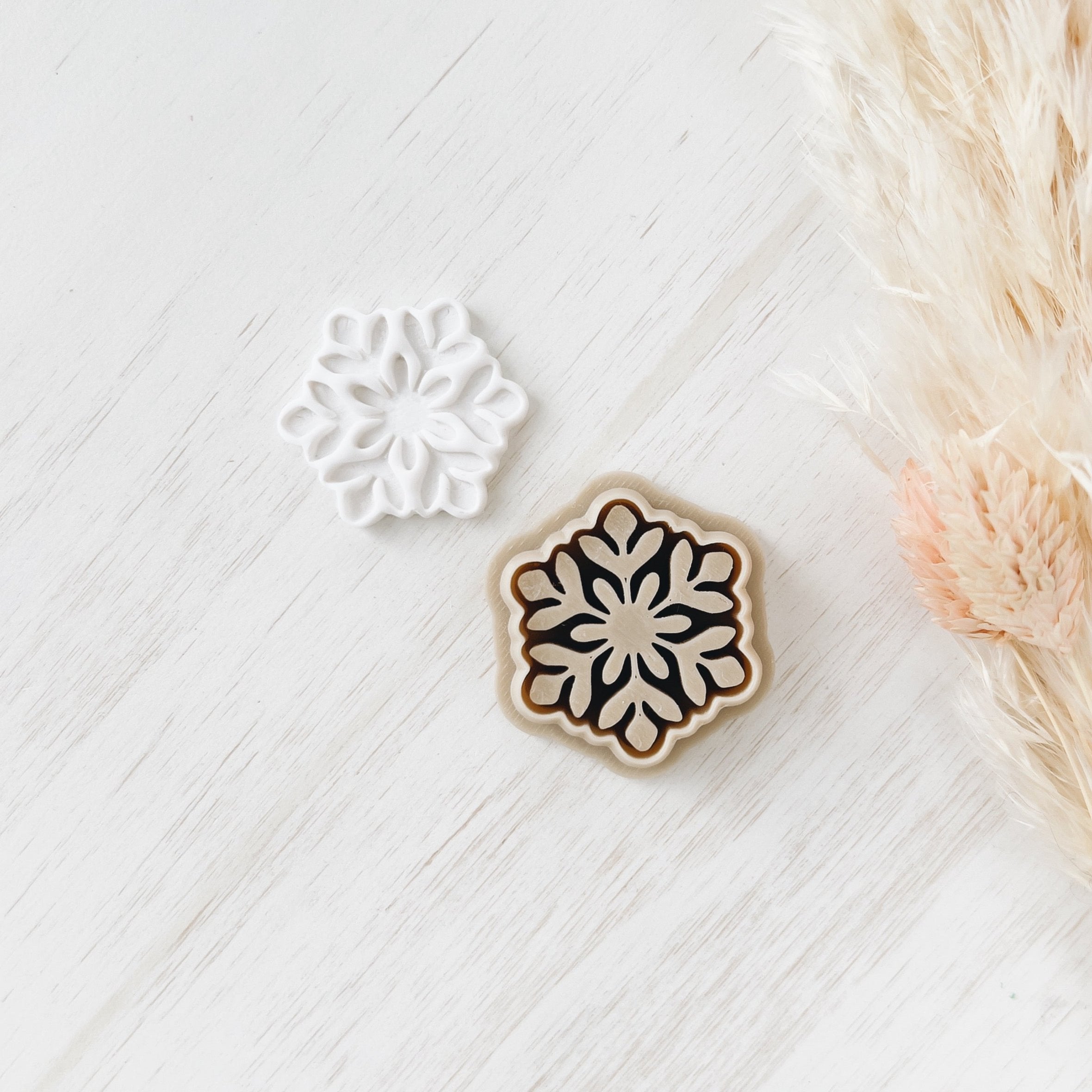 High quality polymer clay cutter creating clean sharp cuts for earrings and jewelry making