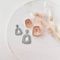 High quality polymer clay cutter creating clean sharp cuts for earrings and jewelry making