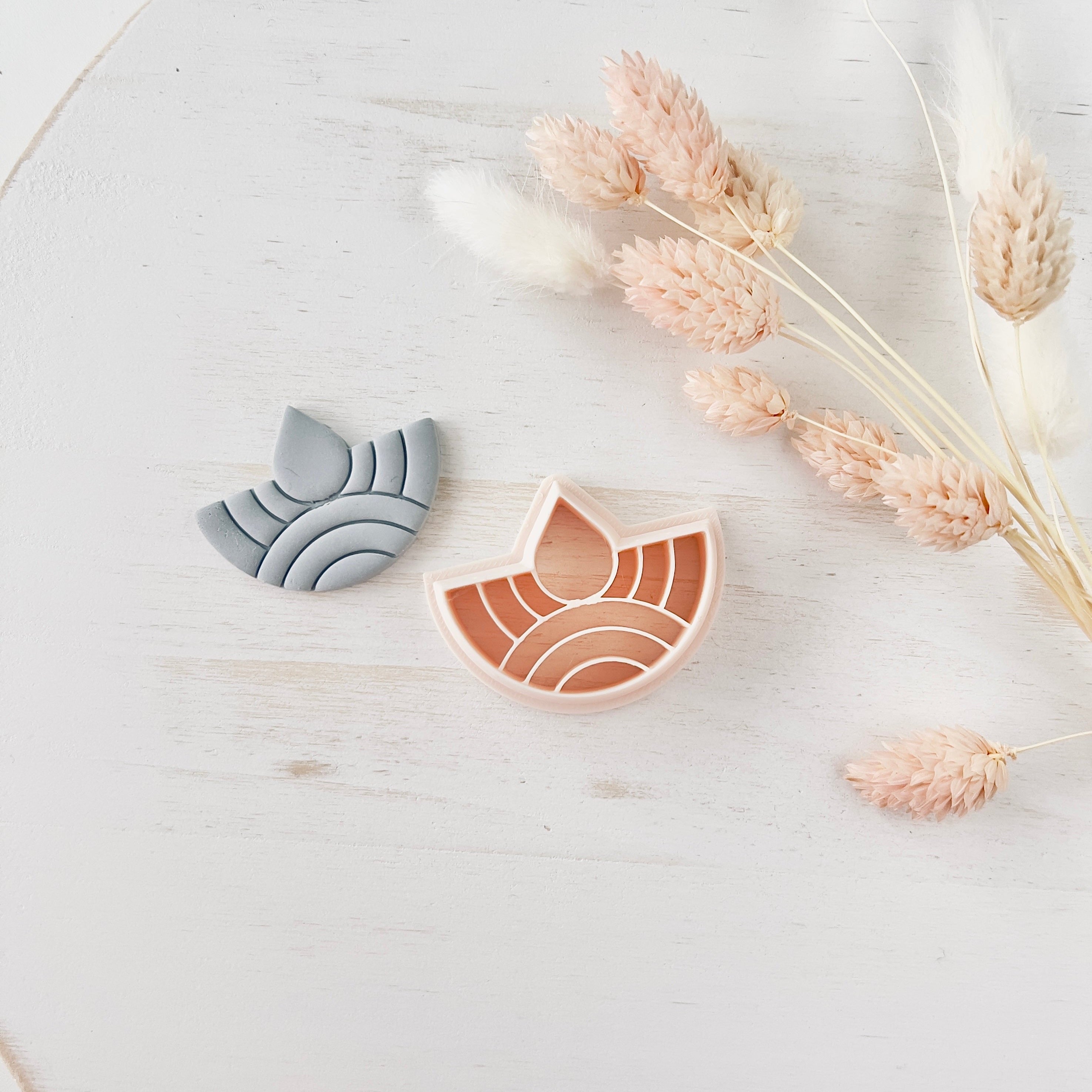 High quality polymer clay cutter creating clean sharp cuts for earrings and jewelry making
